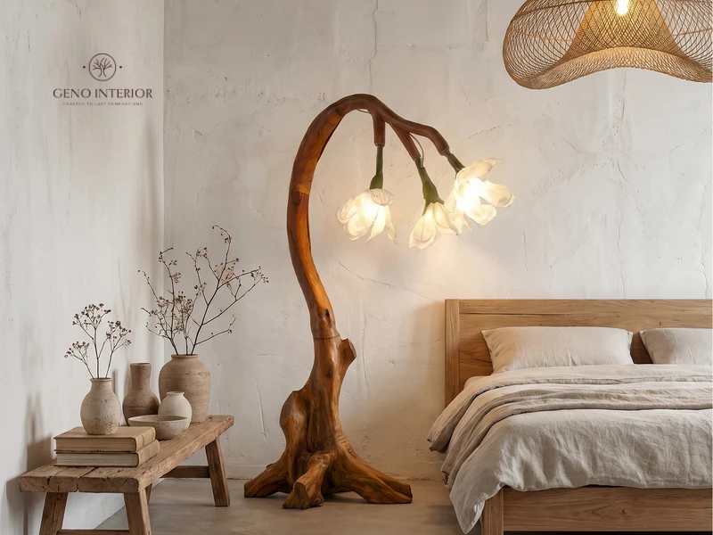 How a Flower Floor Lamp Can Transform Home Decor