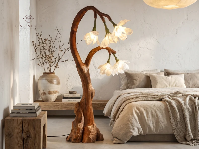 Create A Cozy Corner With A Flower Floor Lamp