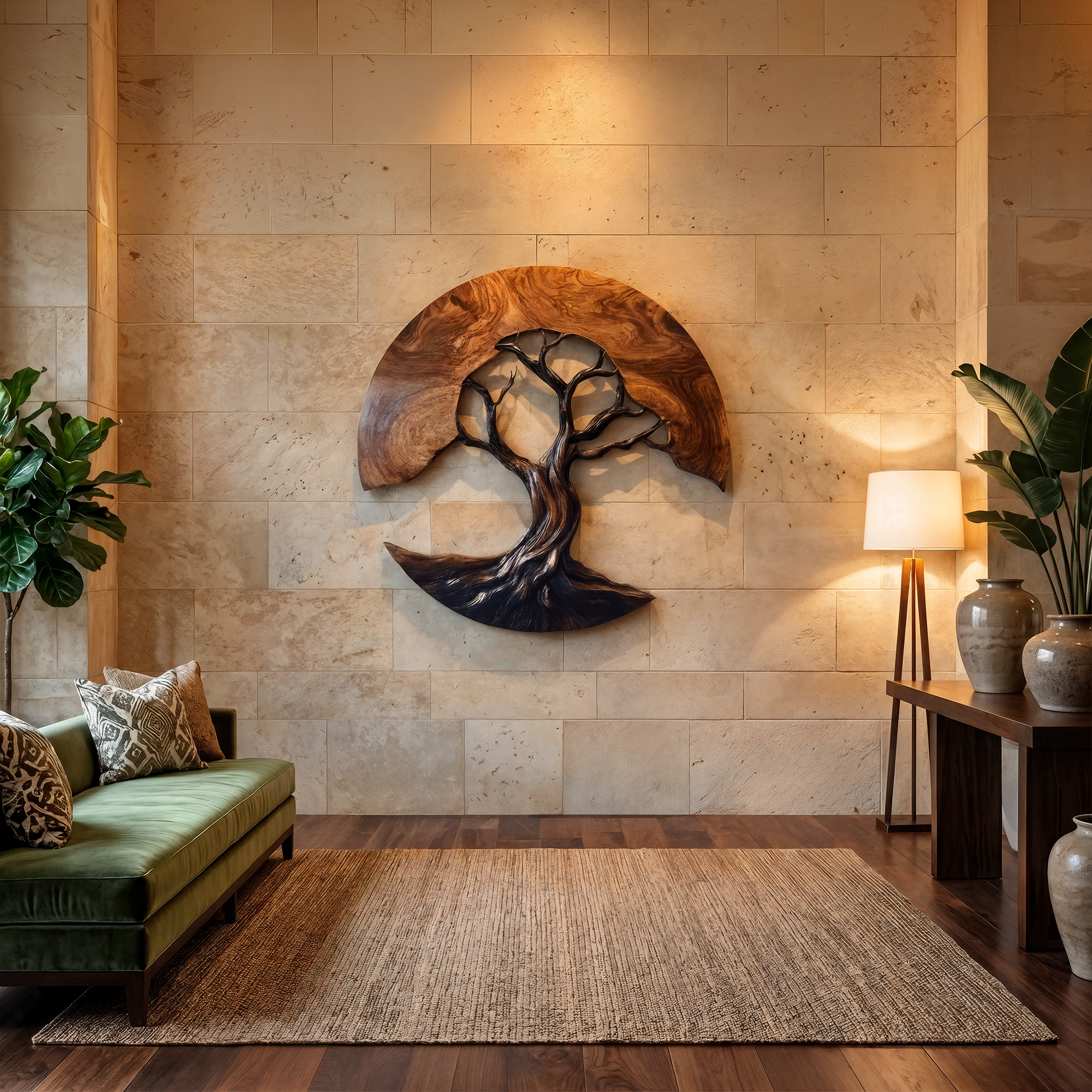 Contemporary Tree Wall Sculpture For Living Room