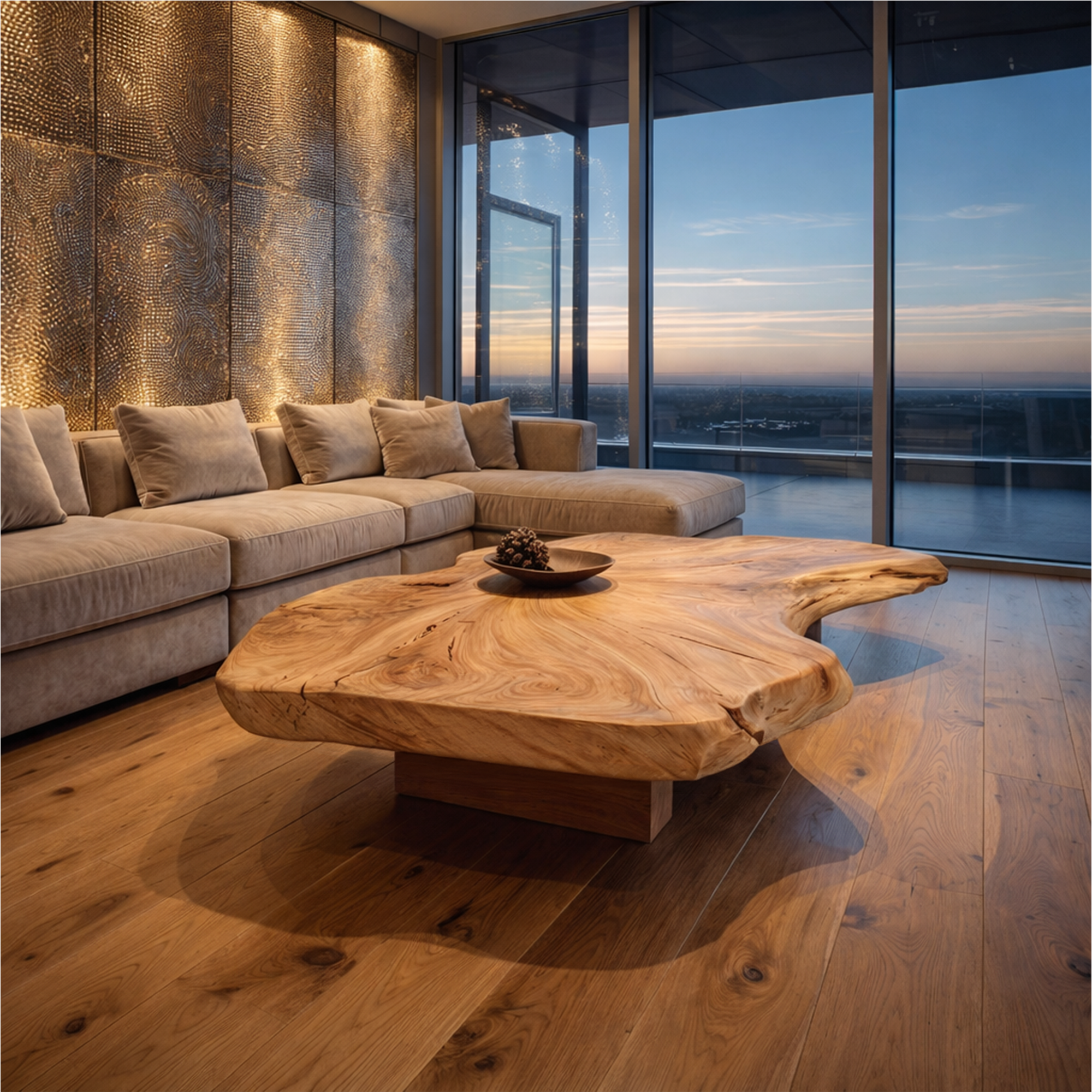 Rustic Organic Coffee Table Living Room Or Family Room
