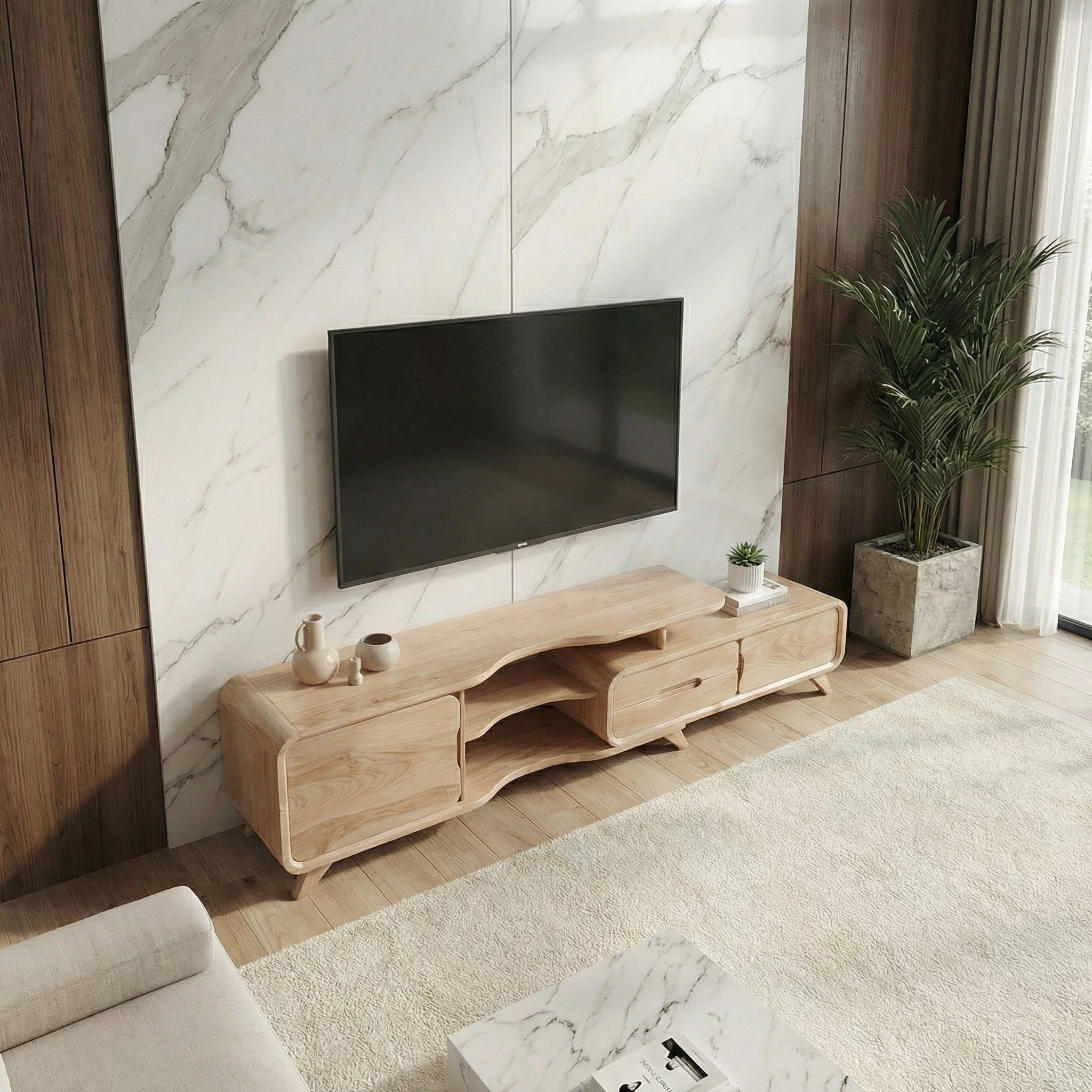 Modern Statement TV Stand For Living Room And Interior Decor