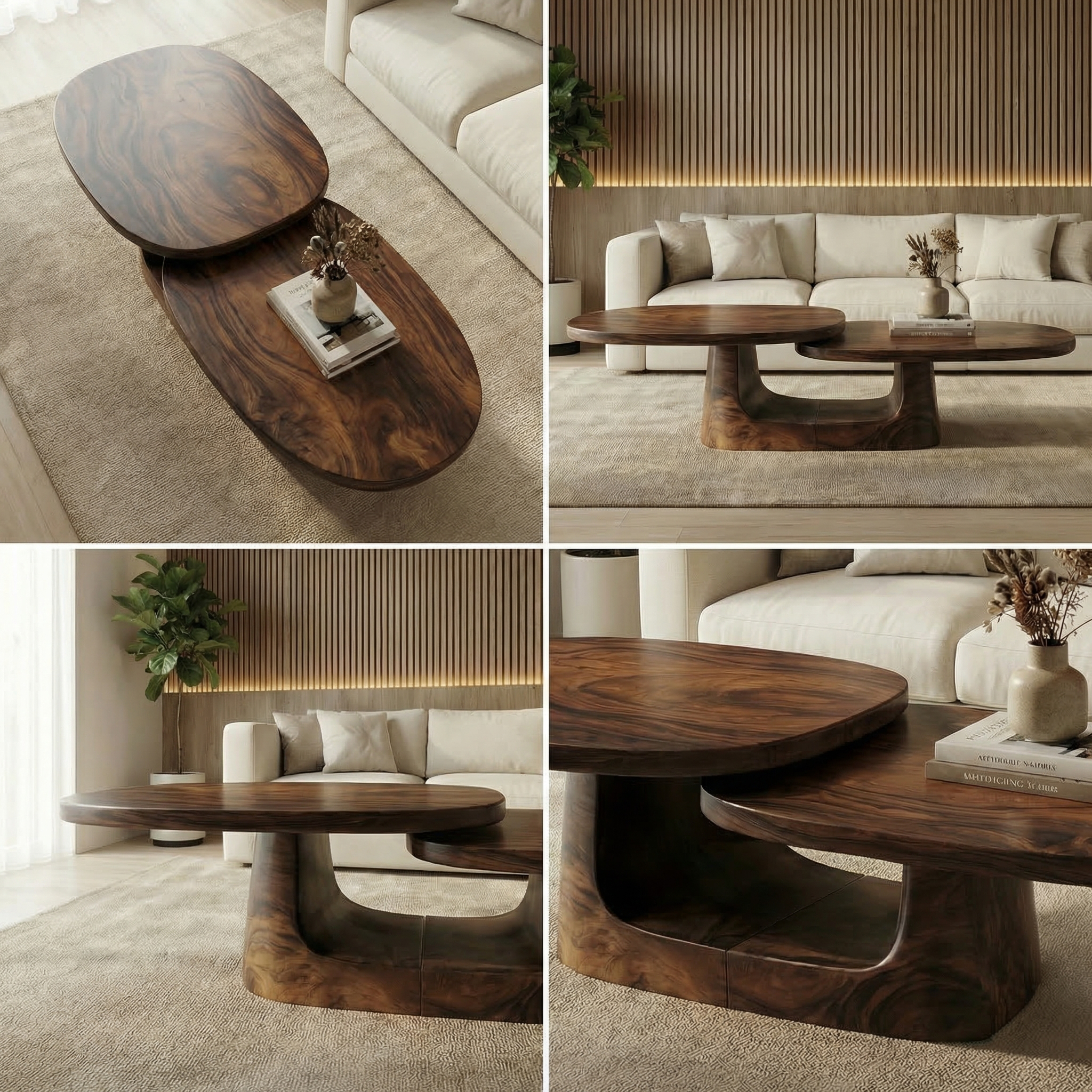 Modern Coffee Table Set For Living Room And Bedroom