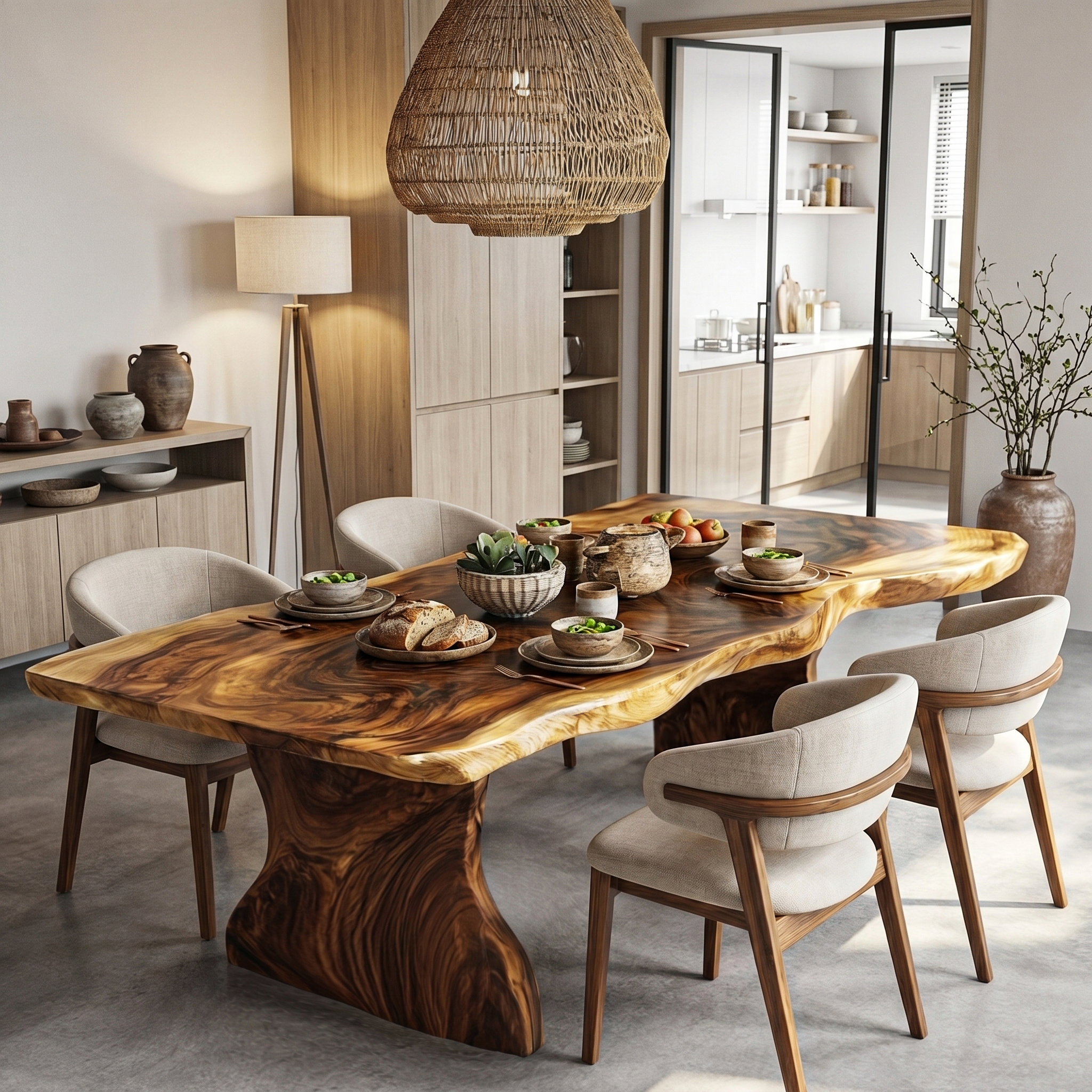 Rustic Dining Table Live Edge Design For Dining Room