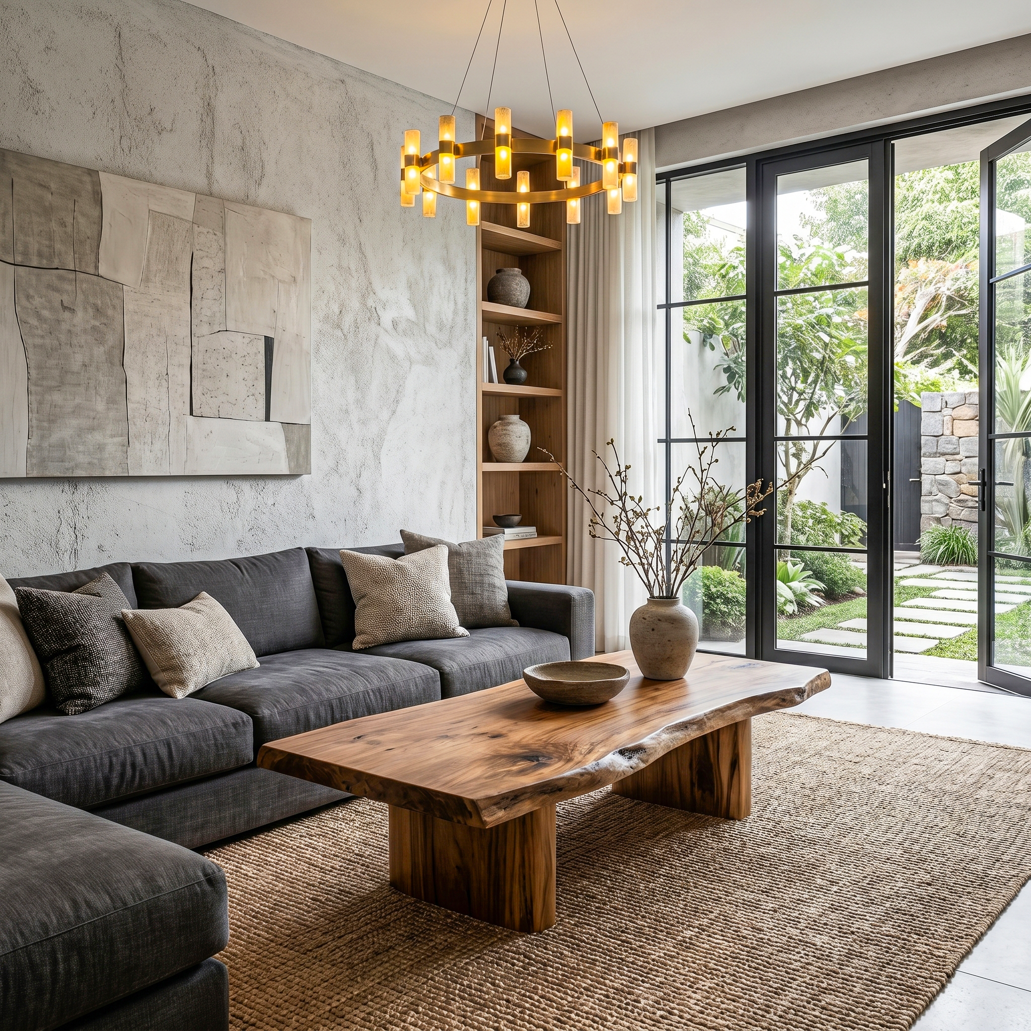 Rustic Wooden Coffee Table For Living Room