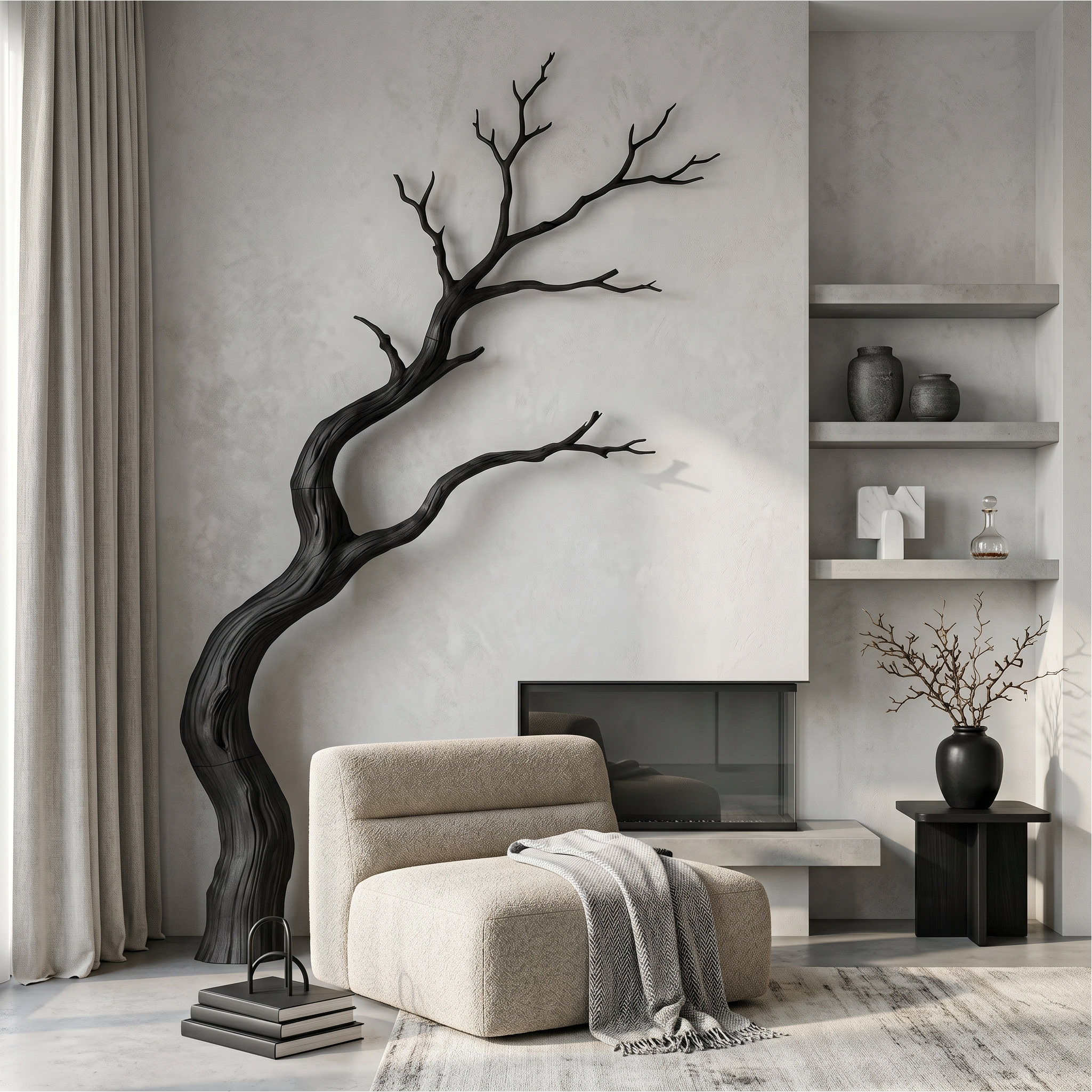 Modern Wall Decor Driftwood Branch Style For Living Room