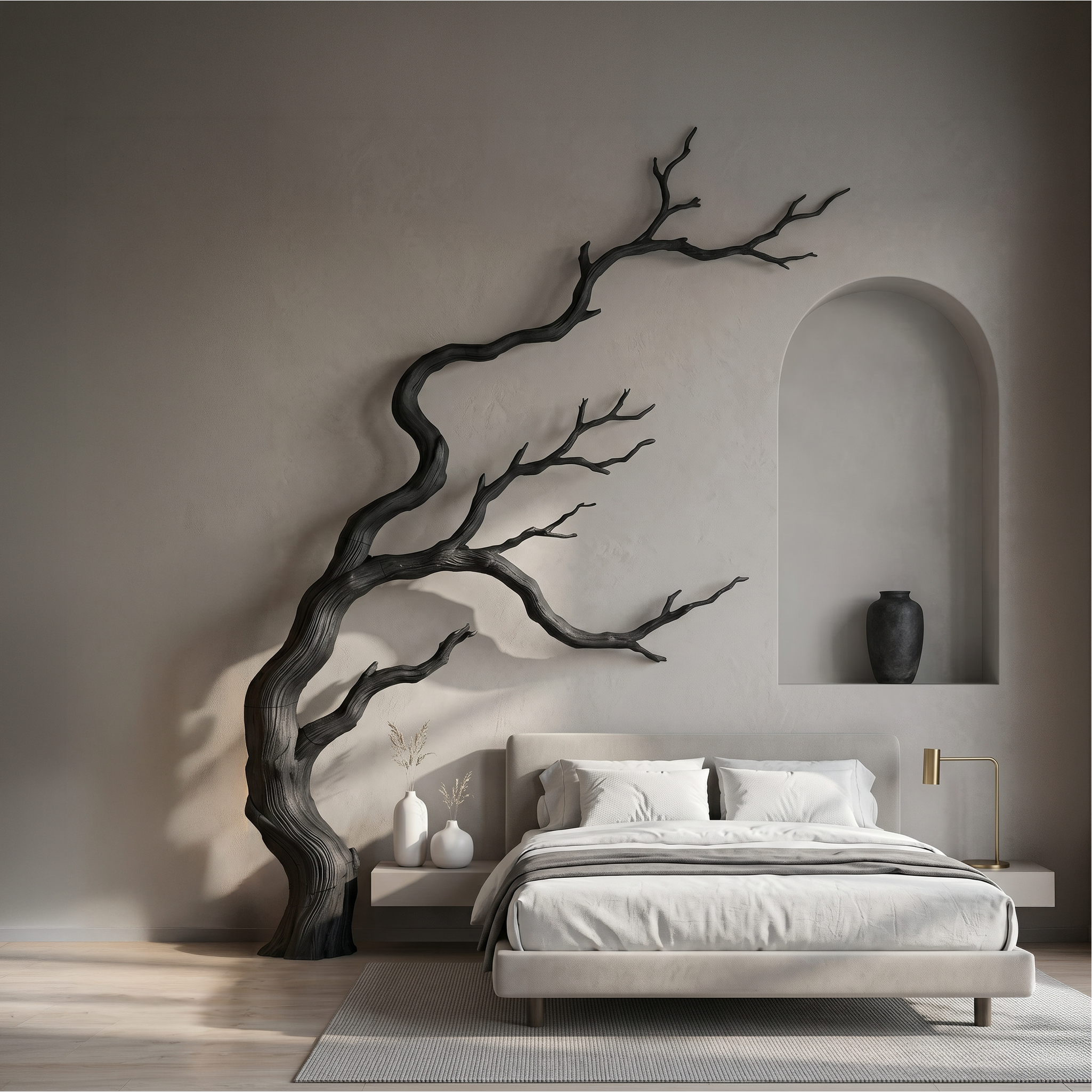Contemporary Wall Decor Tree Branch Sculpture For Bedroom