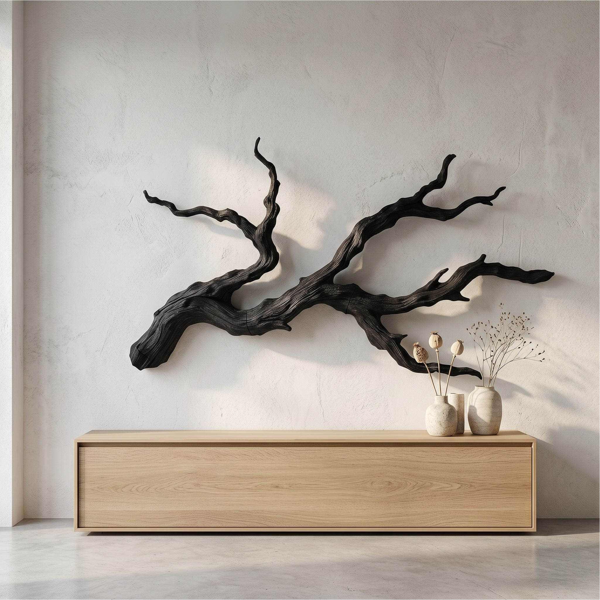 Handcrafted Branch Wall Decor Nature Inspired Sculpture For Living Room