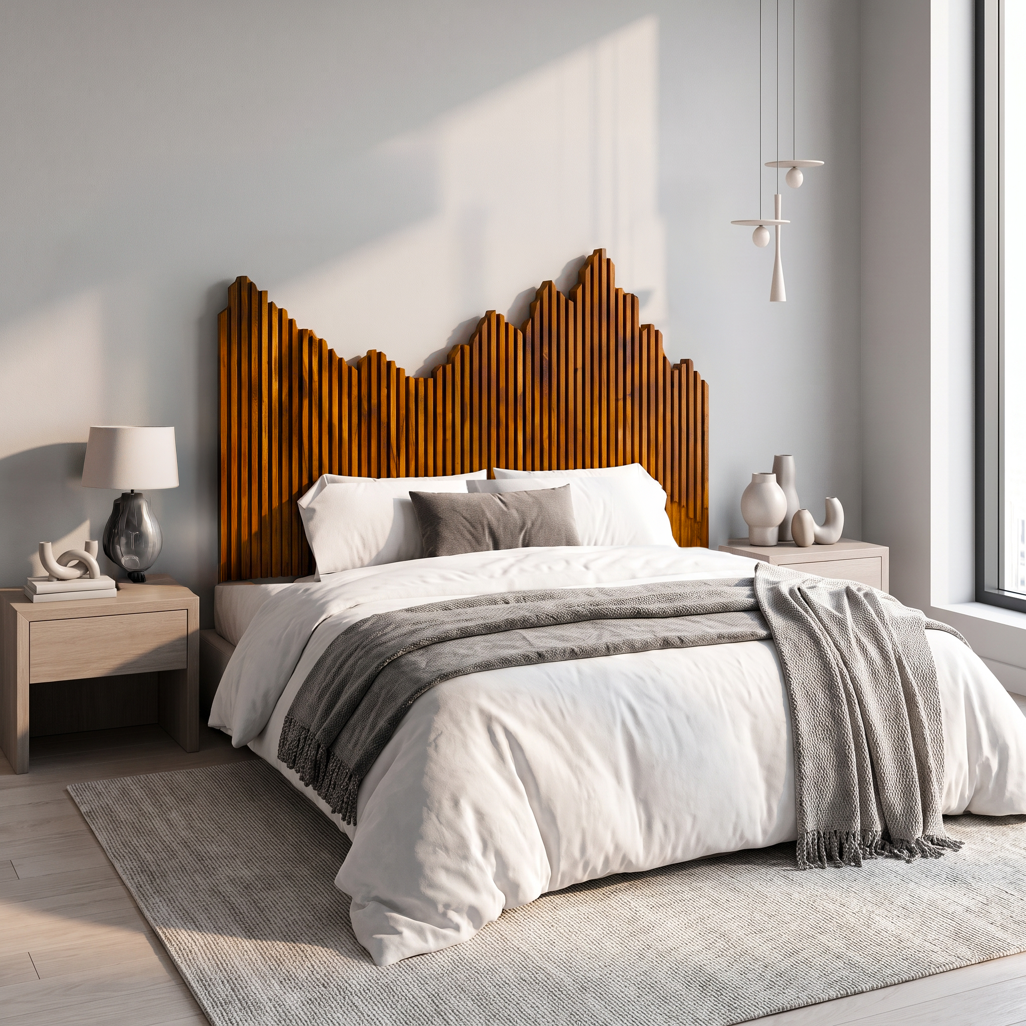 Organic Headboard Wooden Bed Headboard For Bedroom