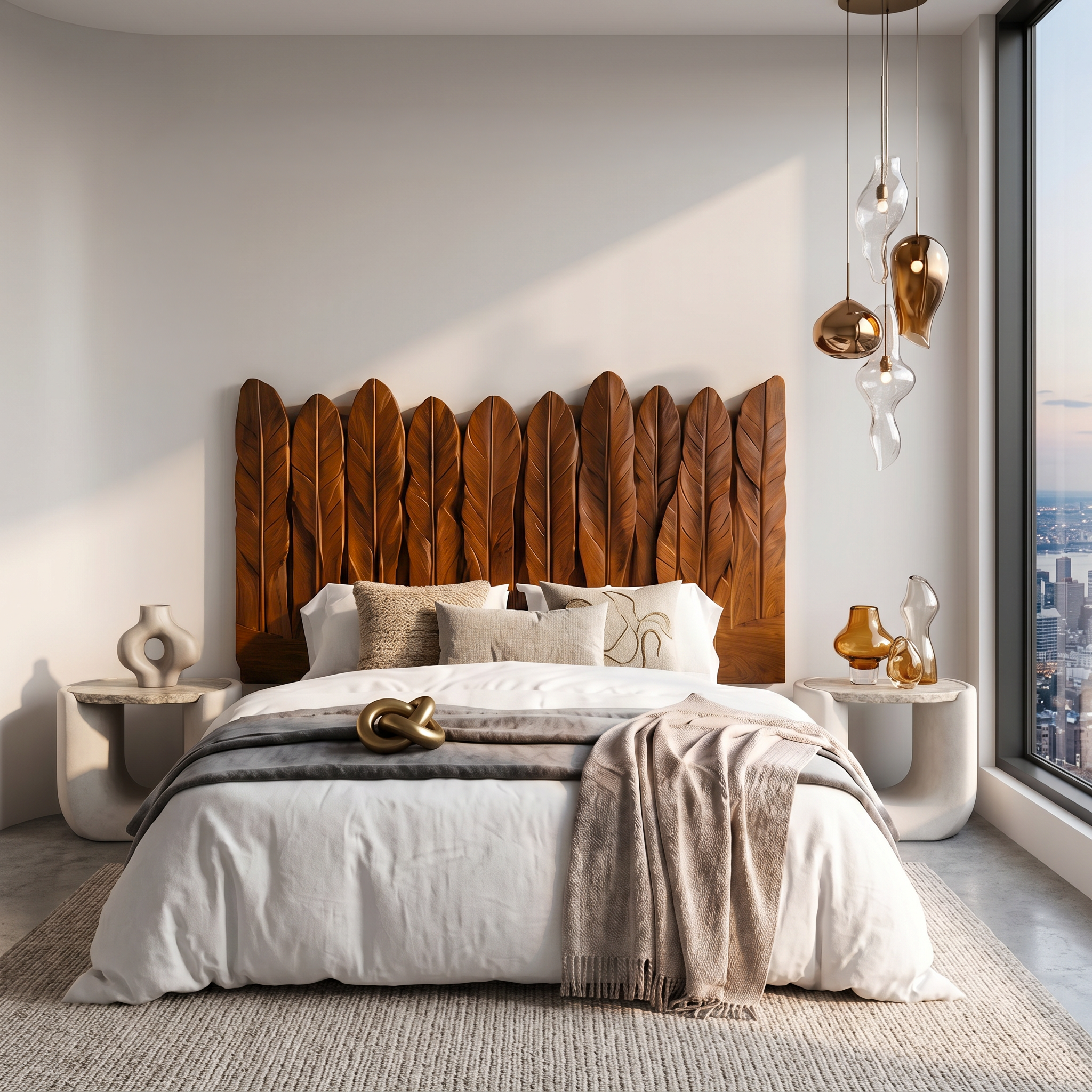 Rustic Live Edge Headboard Wooden Bed Headboard For Bedroom