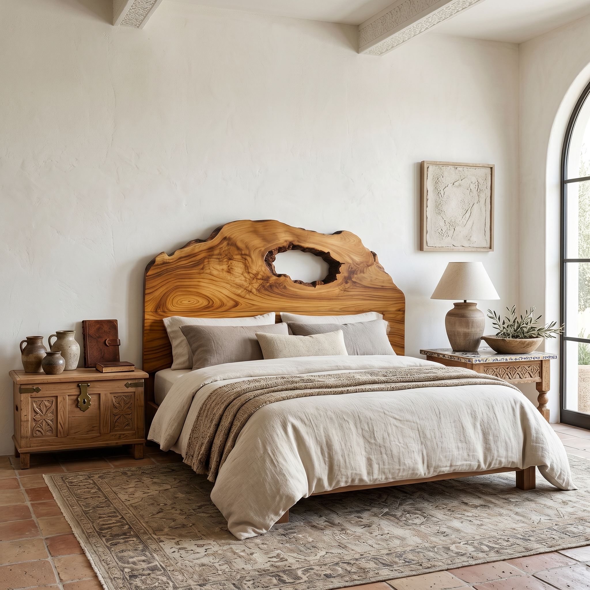 Organic Headboard Wooden Bed Headboard For Bedroom