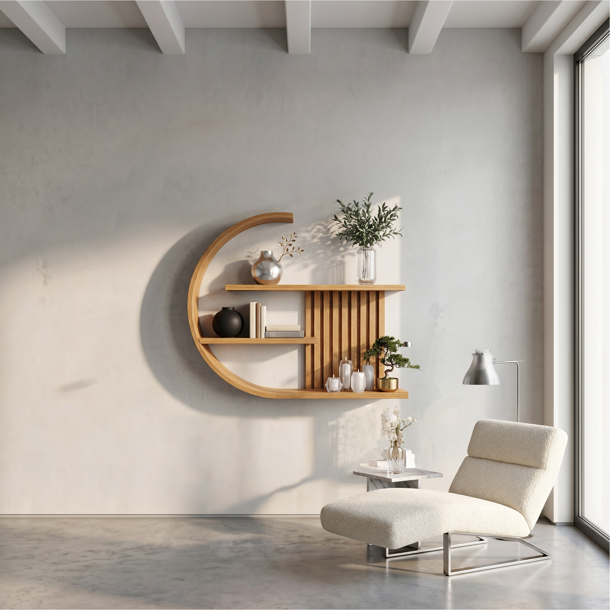 Japandi  Wall Decor Shelf Living Room And Lounge