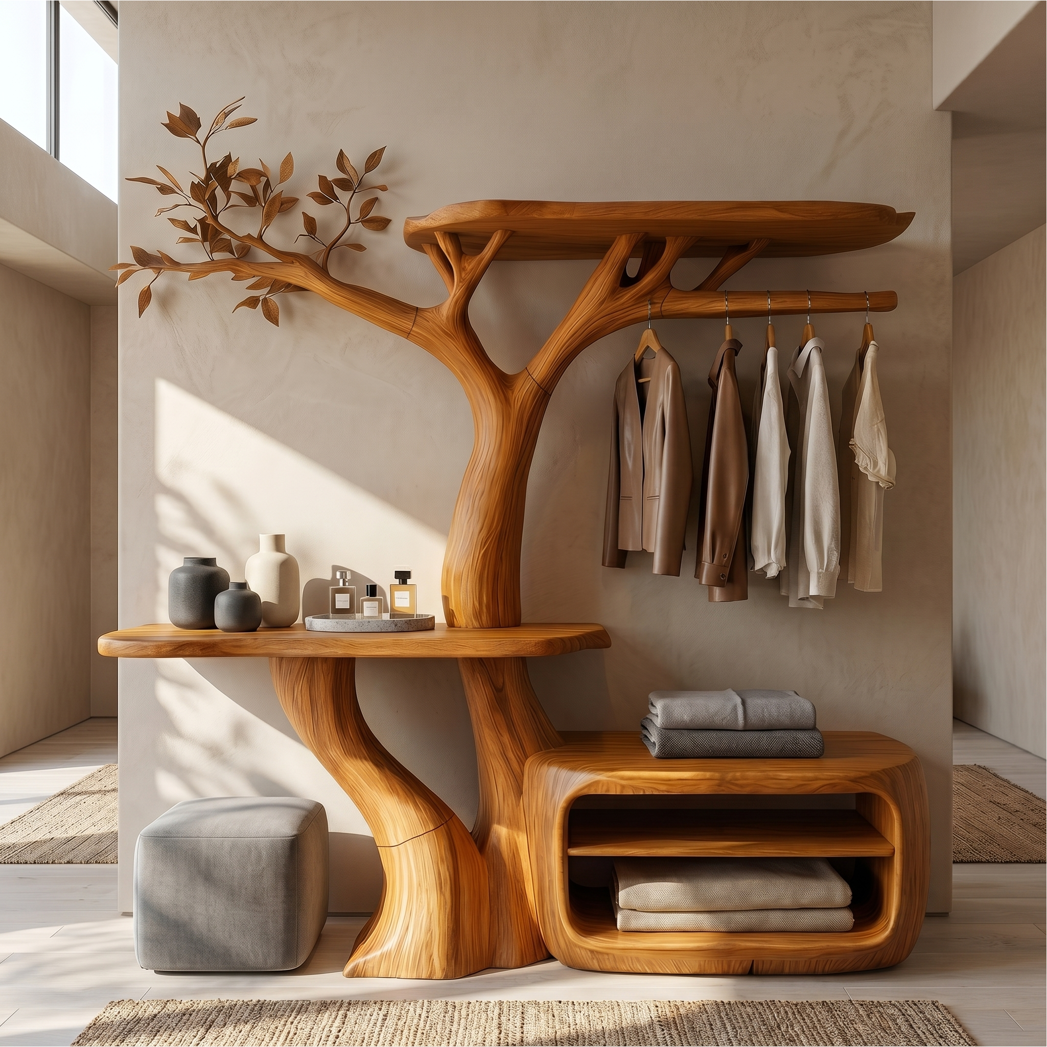 Contemporary Bedroom Clothes Rack Tree Coat Rack Bedroom And Dressing Room