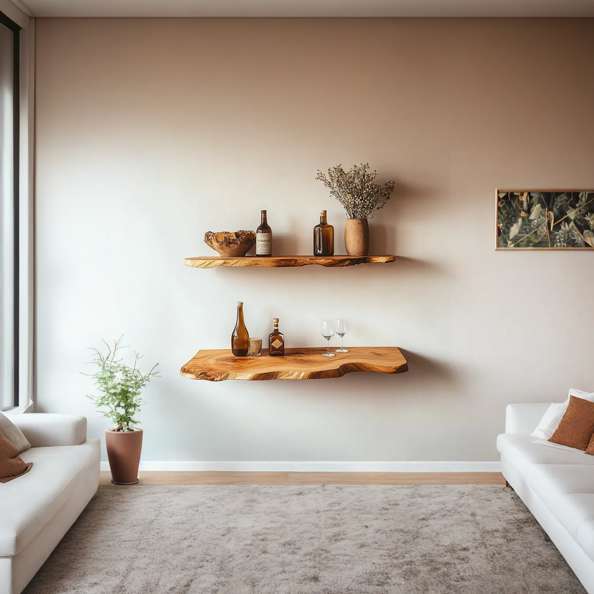 Custom Floating Shelves Wall Shelves Rustic Decor Office Gift