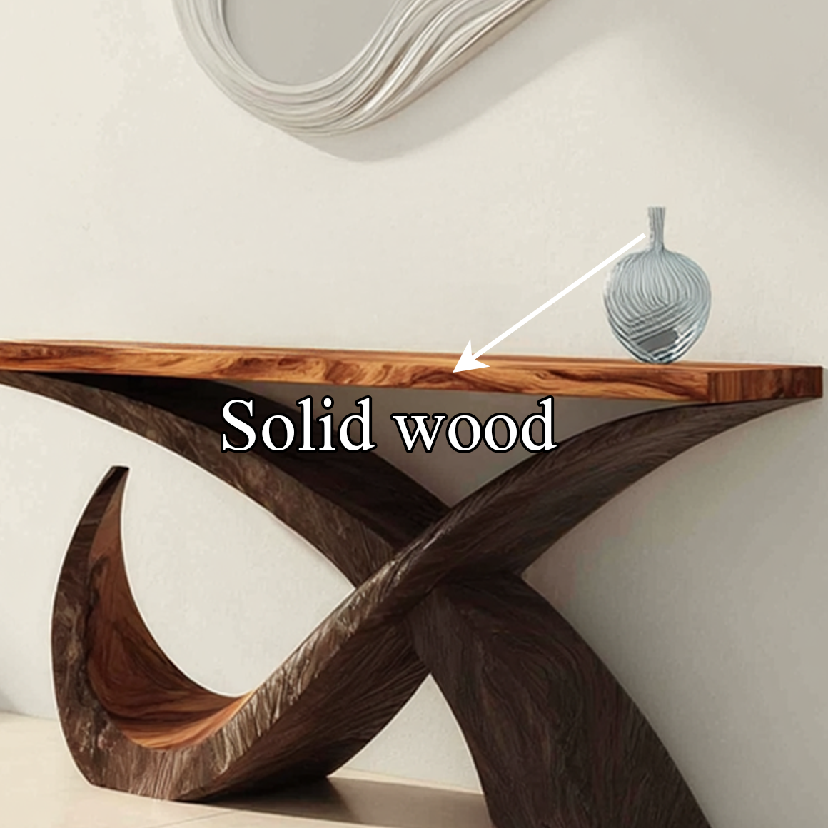 Mid Century Console Table Living Room Entryway