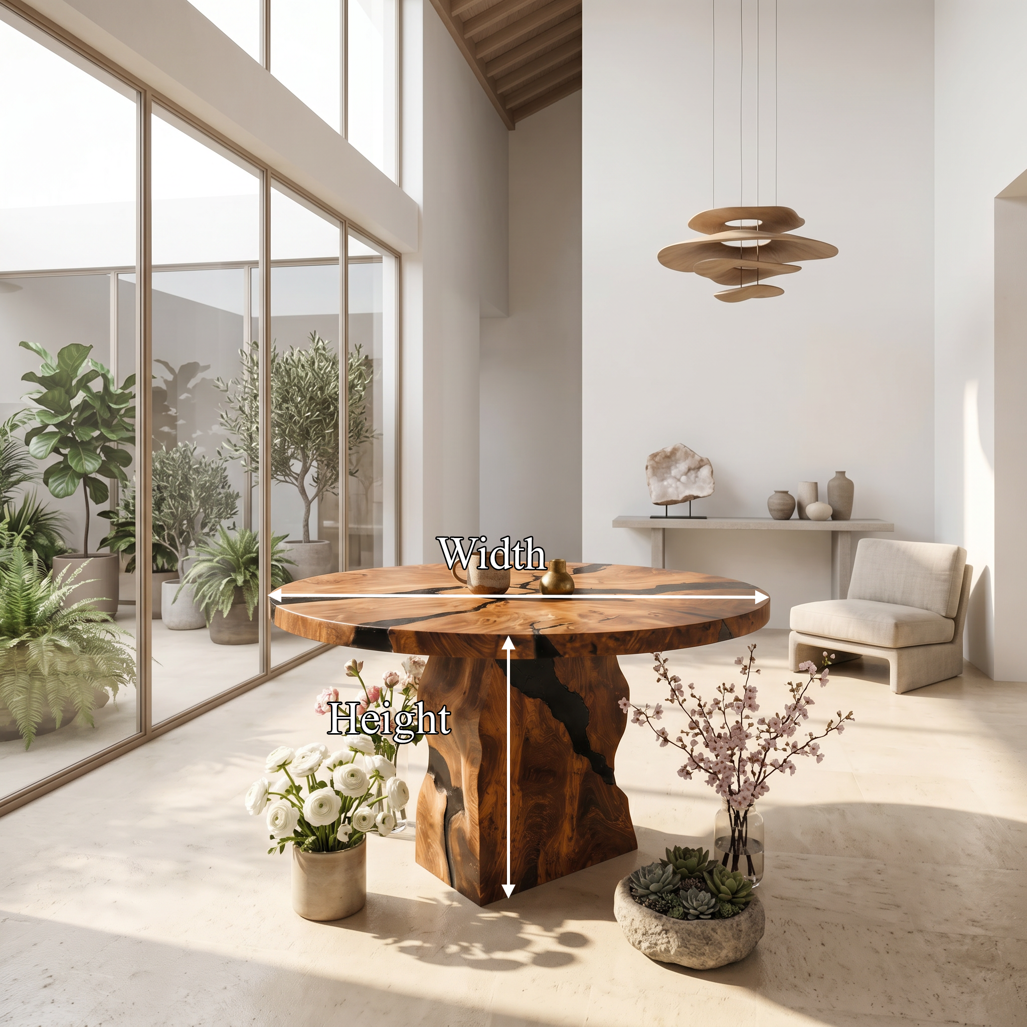 Rustic Foyer Table Handcrafted Solid Wood Design For Entryway