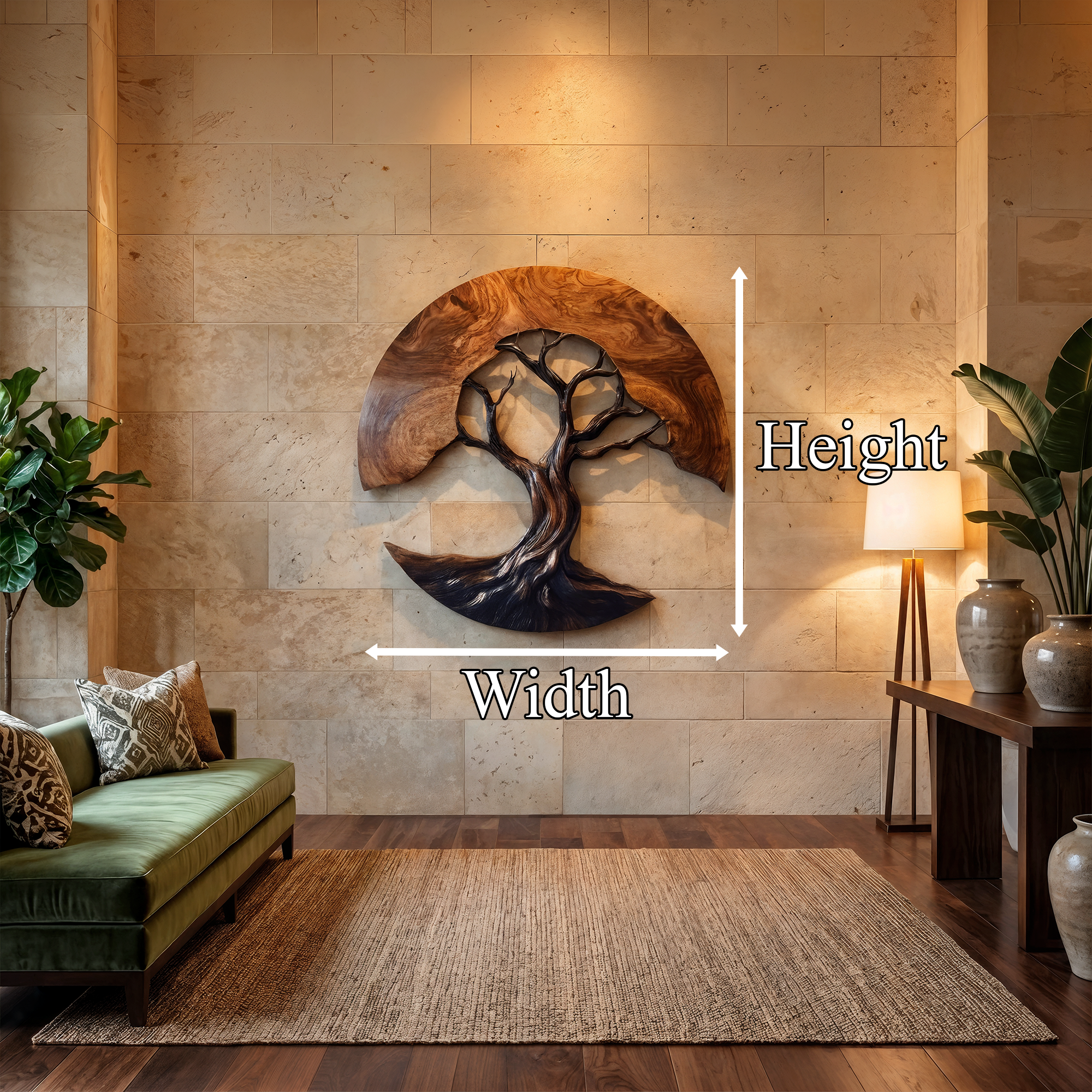 Contemporary Tree Wall Sculpture For Living Room