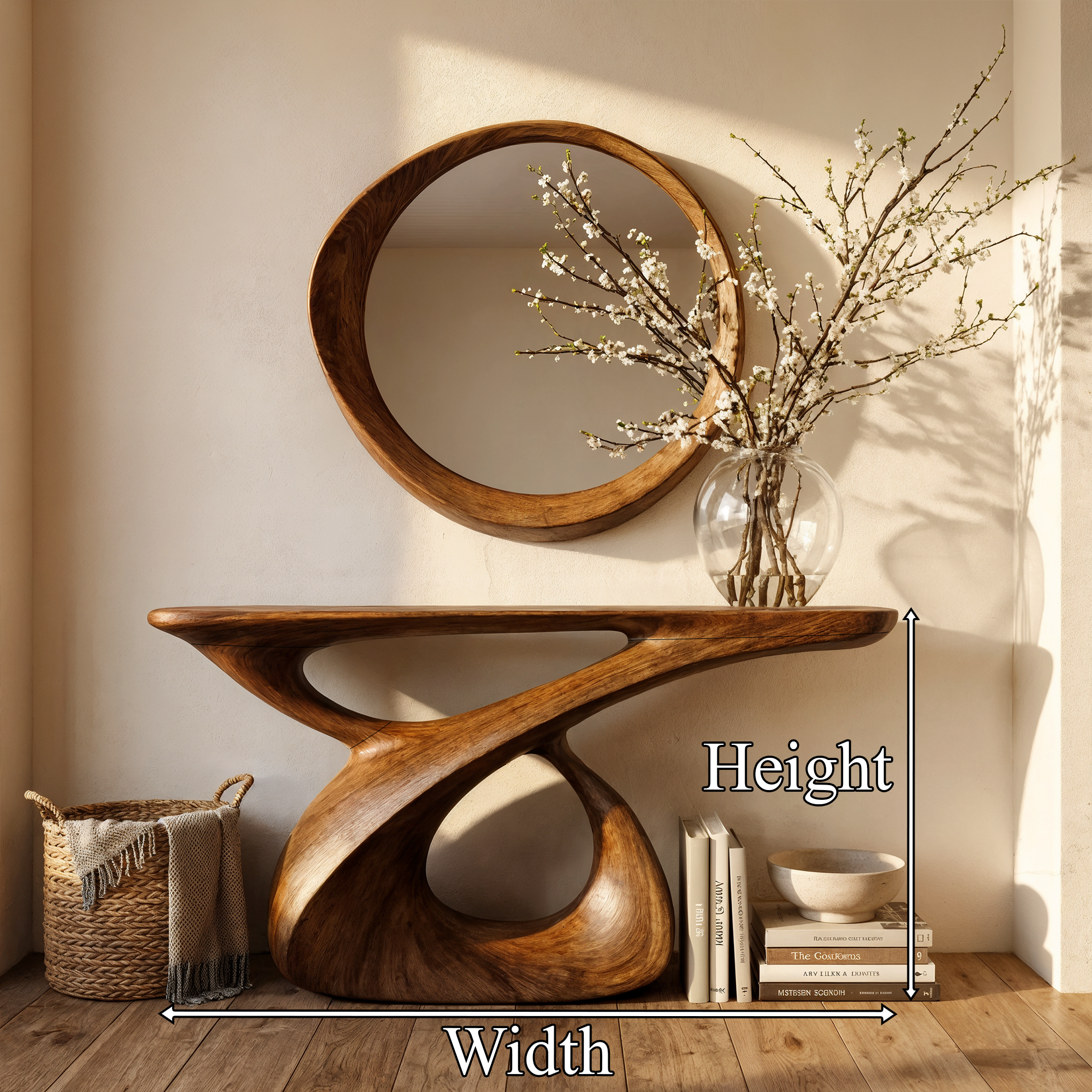 Mid Century Console Table Entryway And Hallway