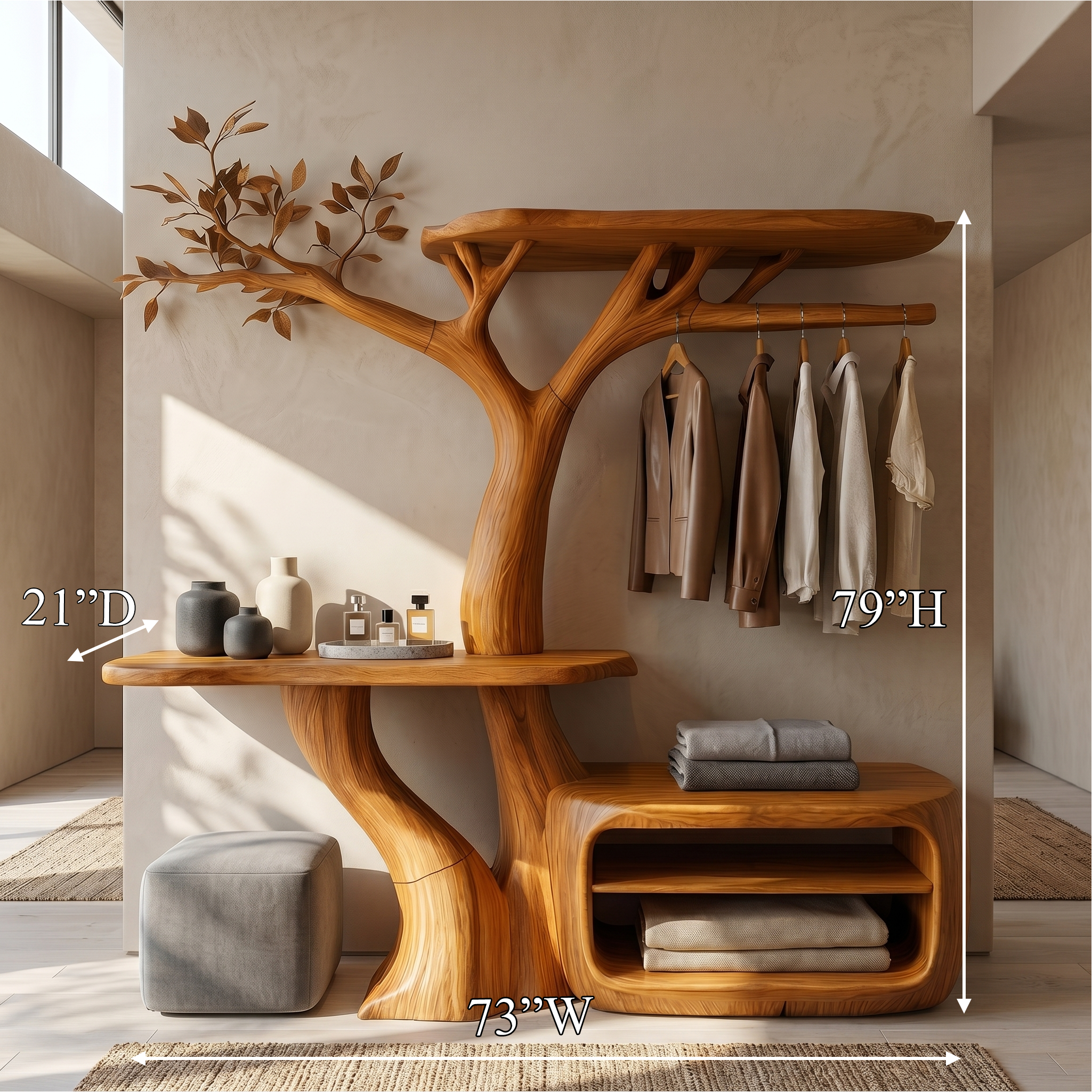 Contemporary Bedroom Clothes Rack Tree Coat Rack Bedroom And Dressing Room