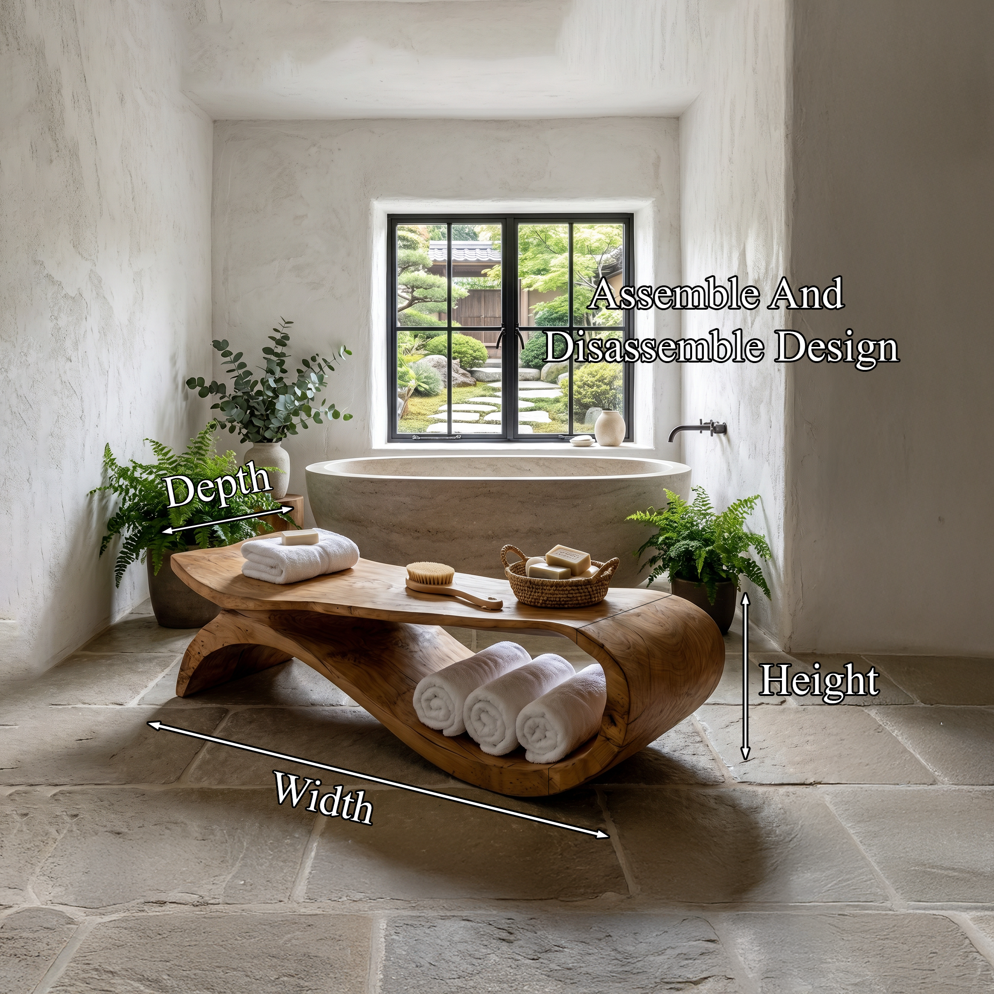 Modern Shower Bench For Bathroom