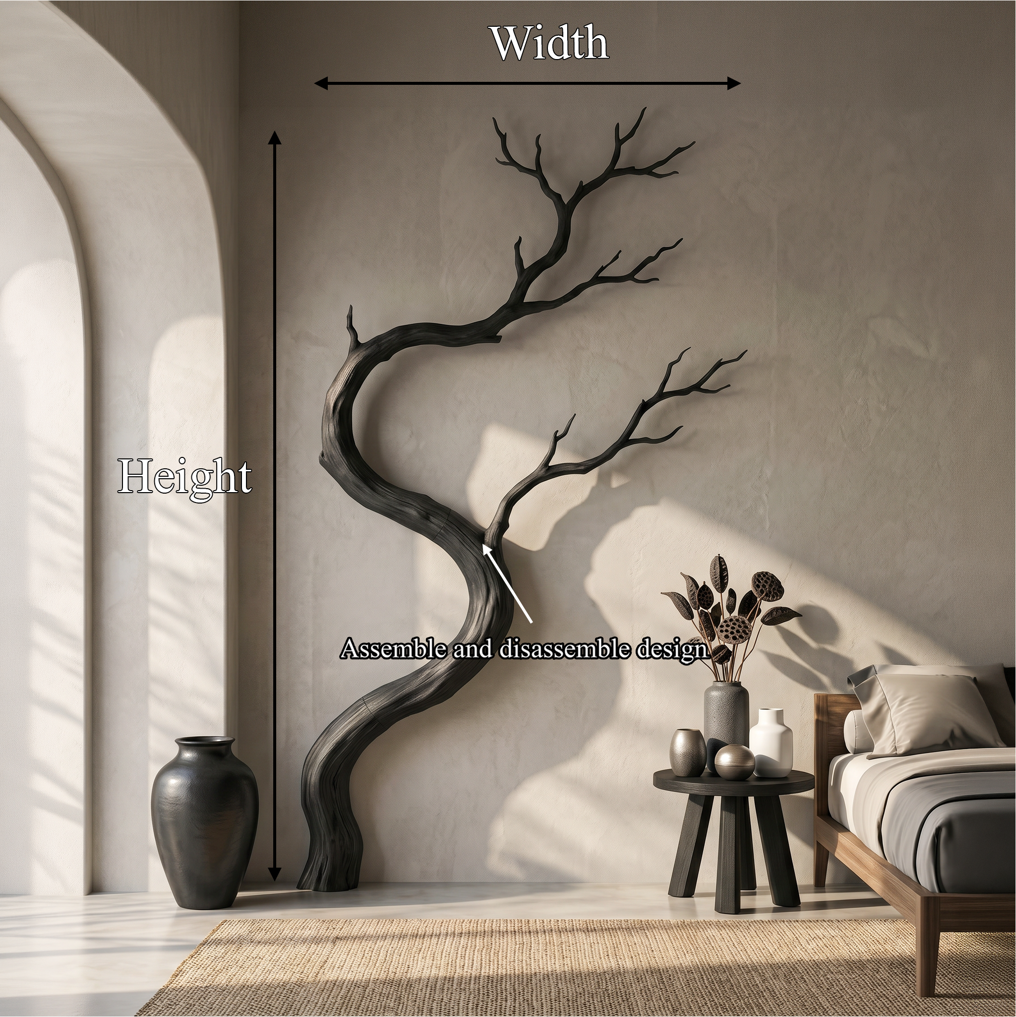Artisan Wall Decor Driftwood Branch Design For Living Room