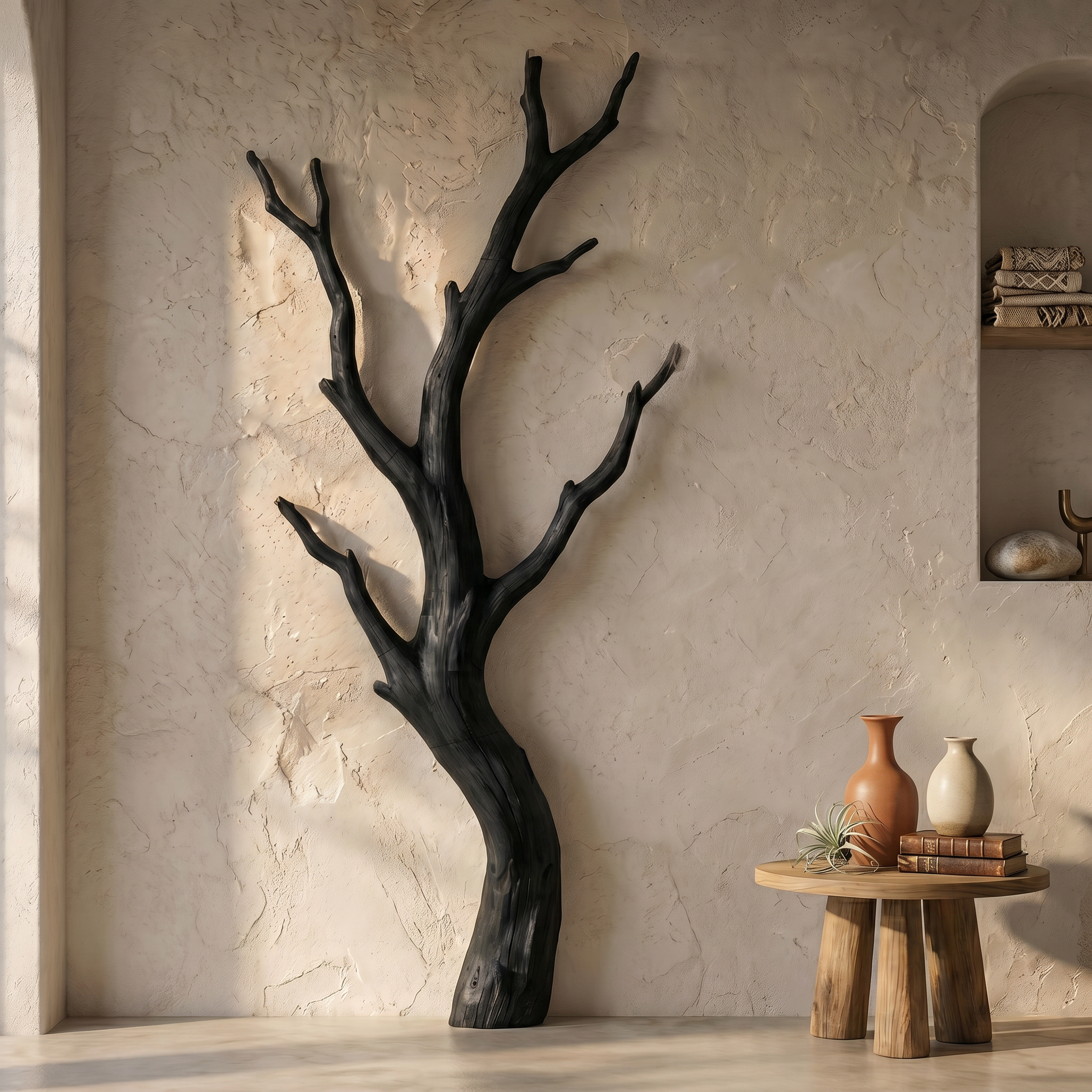Organic Modern Branch Wall Art For Living Room