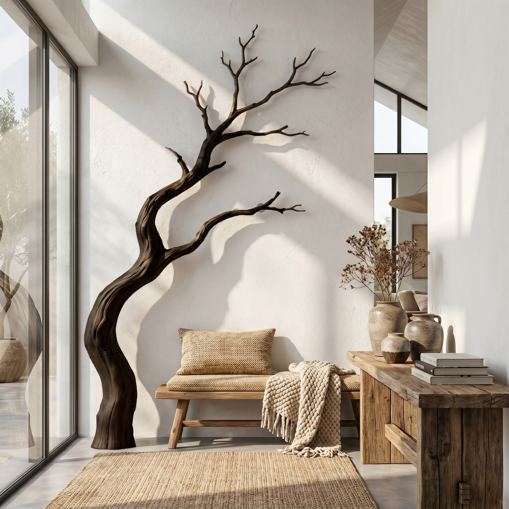 Modern Wall Decor Driftwood Branch Style For Living Room