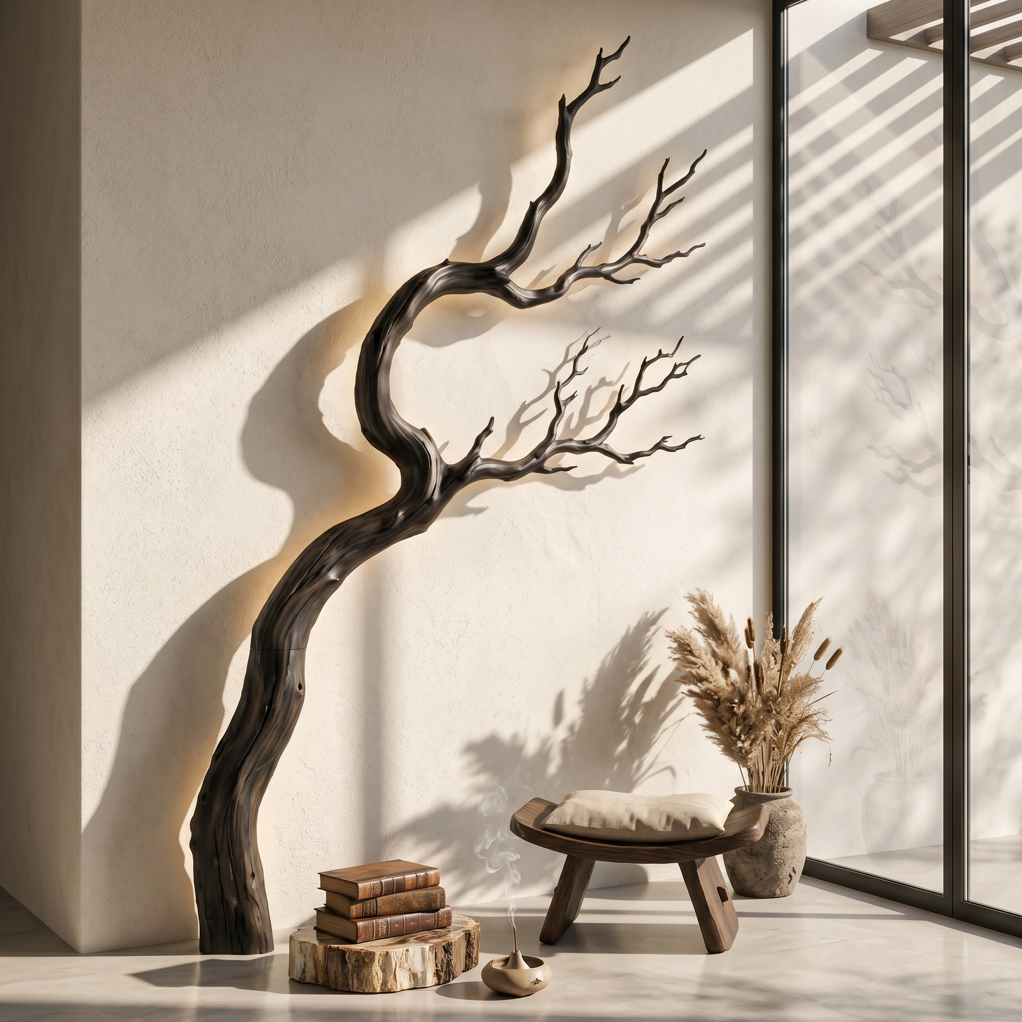 Organic Wall Decor Sculptural Tree For Living Room