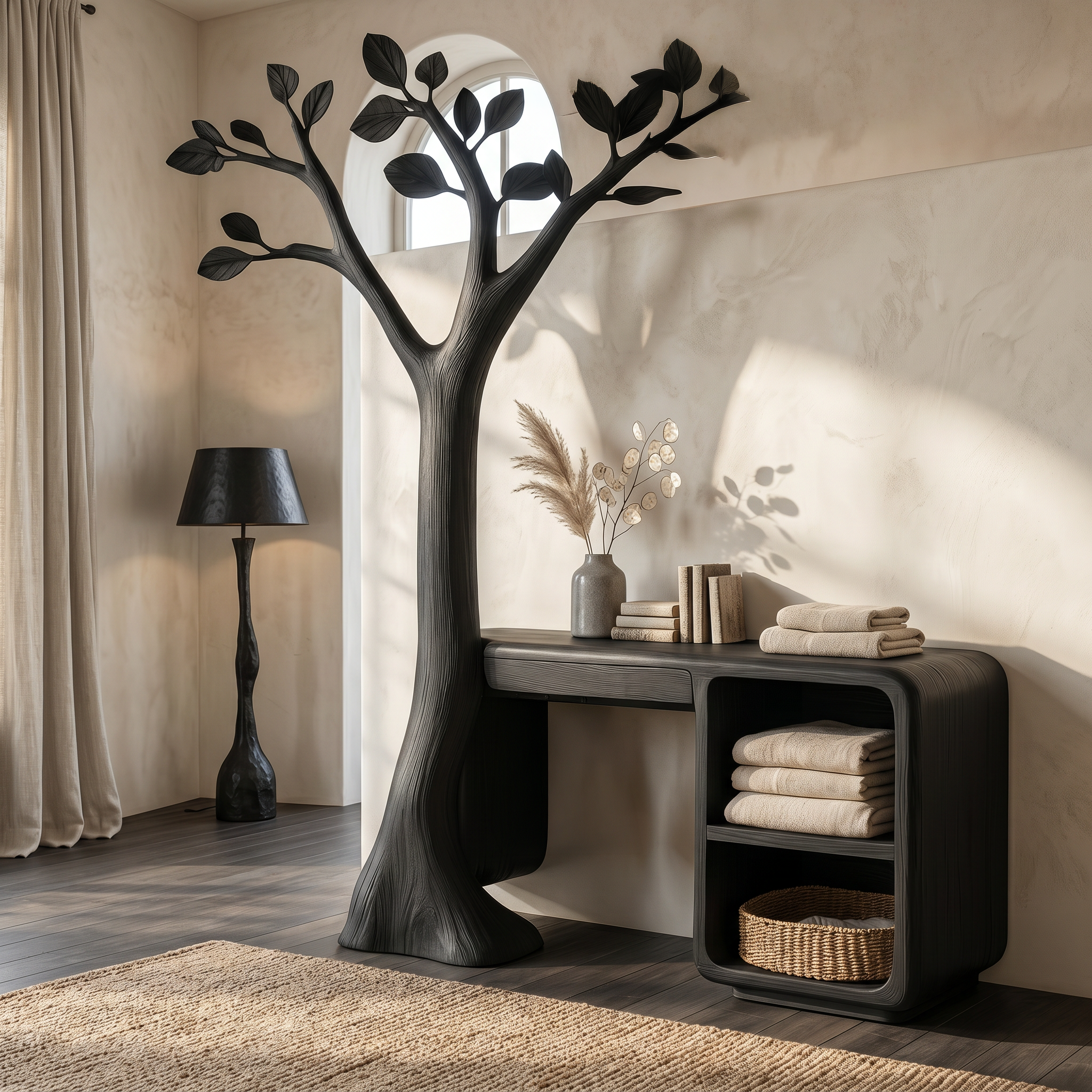 Contemporary Corner Makeup Vanity Bedroom Or Walk In Closet