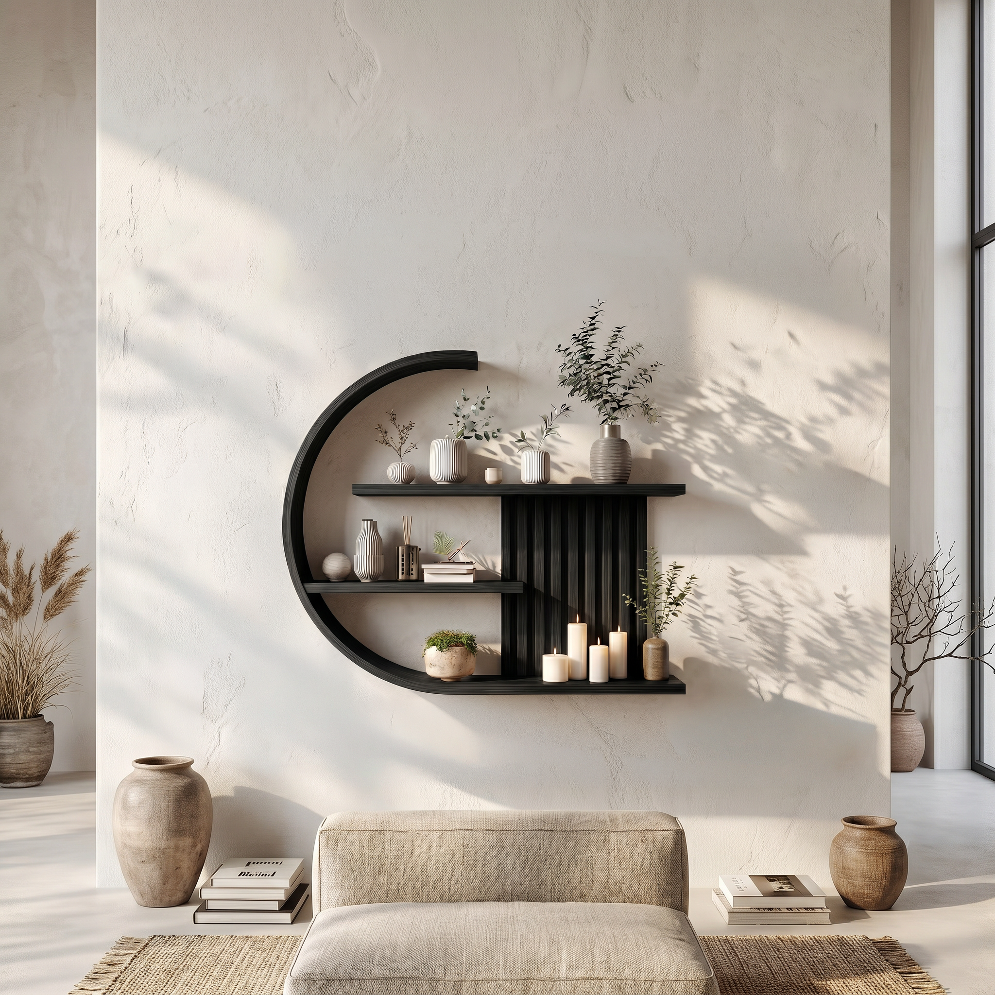 Japandi  Wall Decor Shelf Living Room And Lounge