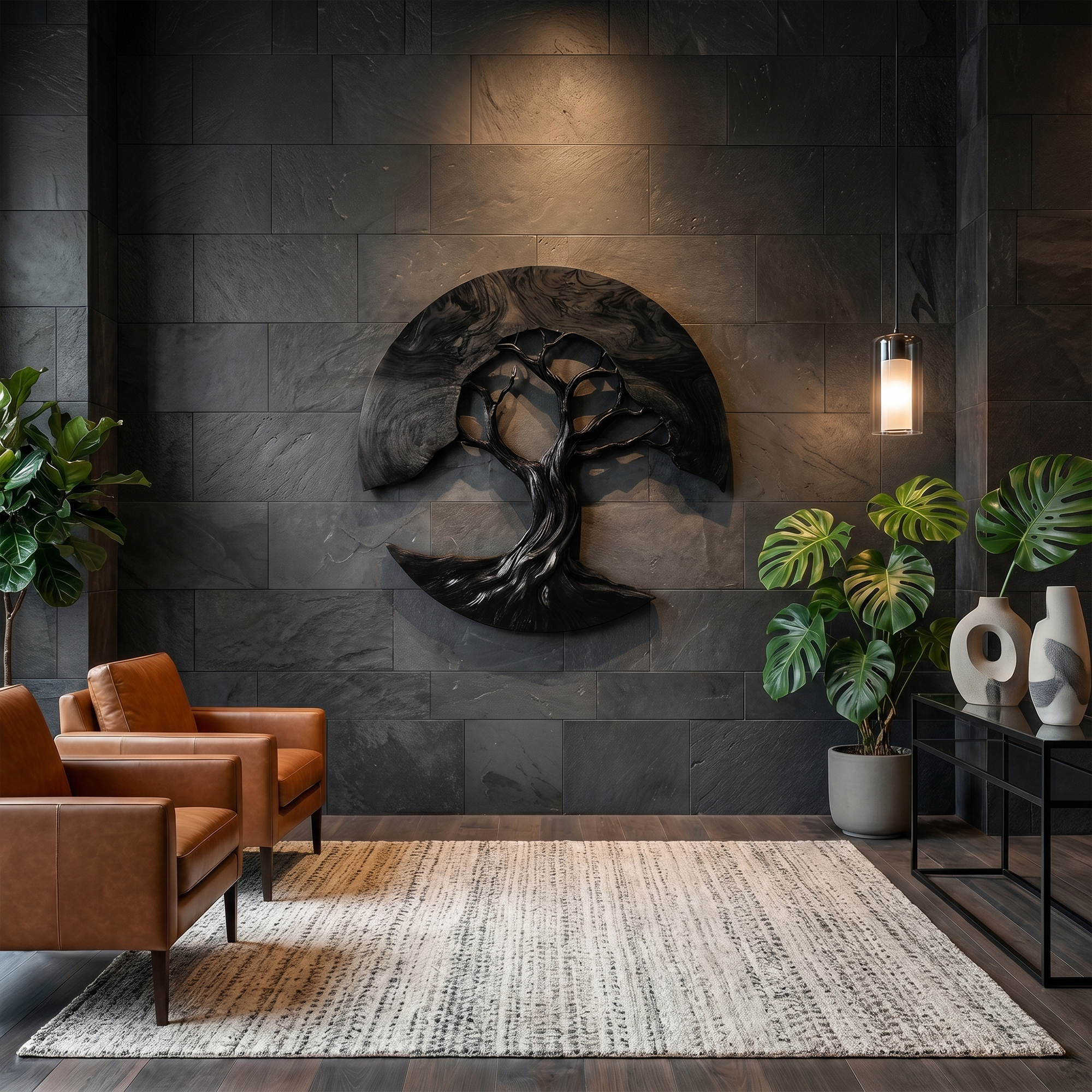 Contemporary Tree Wall Sculpture For Living Room