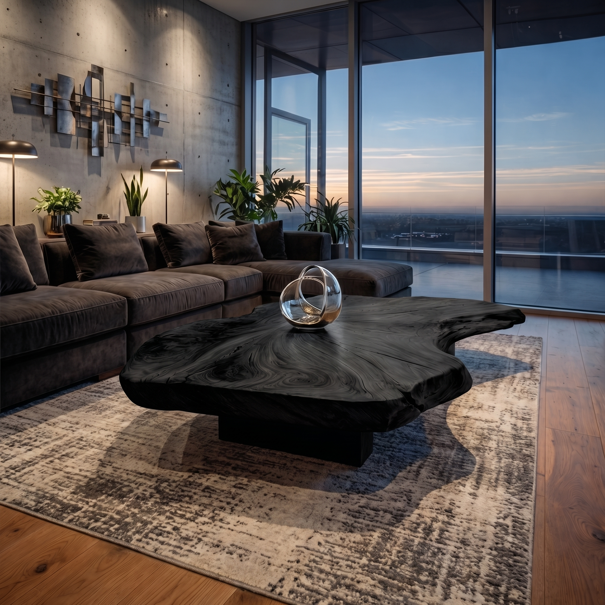 Rustic Organic Coffee Table Living Room Or Family Room