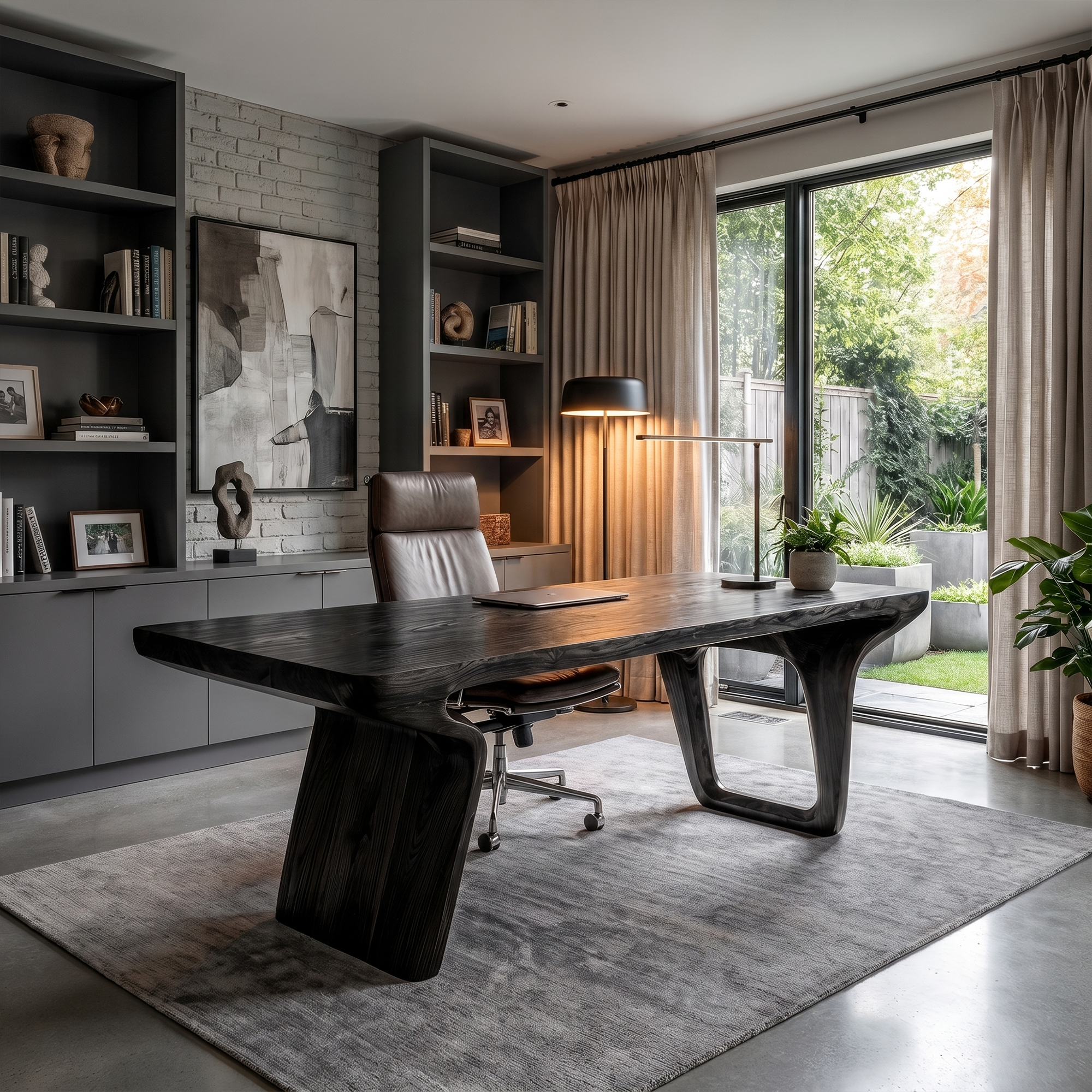 Organic Modern Desk For Home Office And Creative Workspace