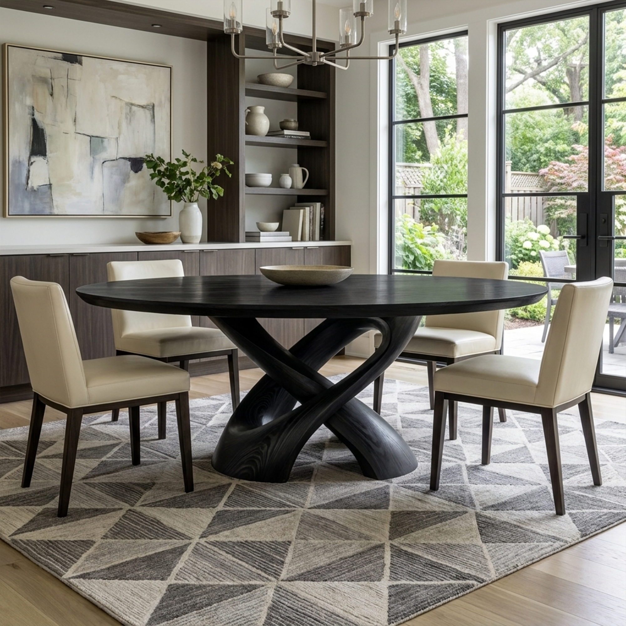 Rustic Handmade Live Edge Dining Table Kitchen
