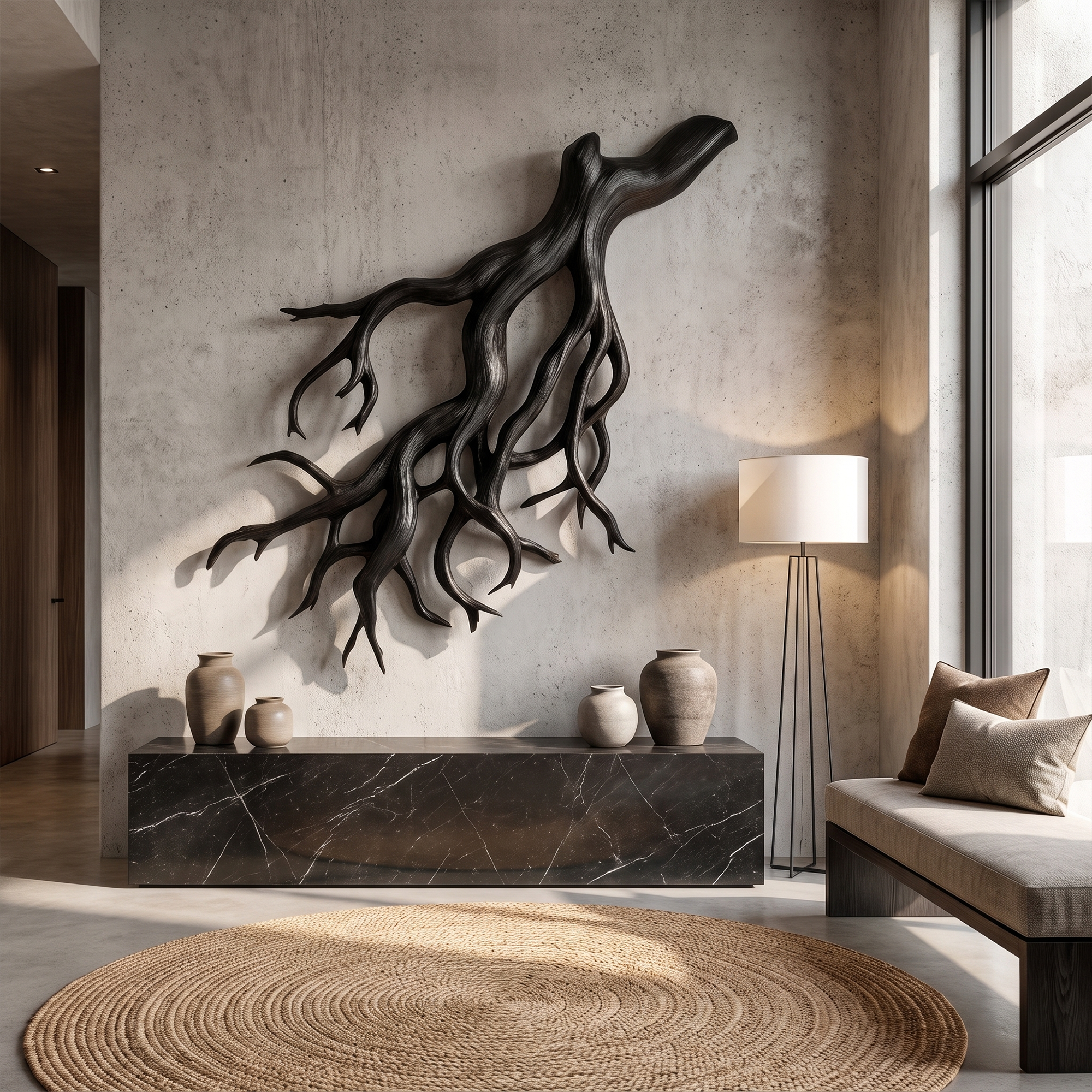 Rustic Tree Root Wall Art Living Room And Lounge