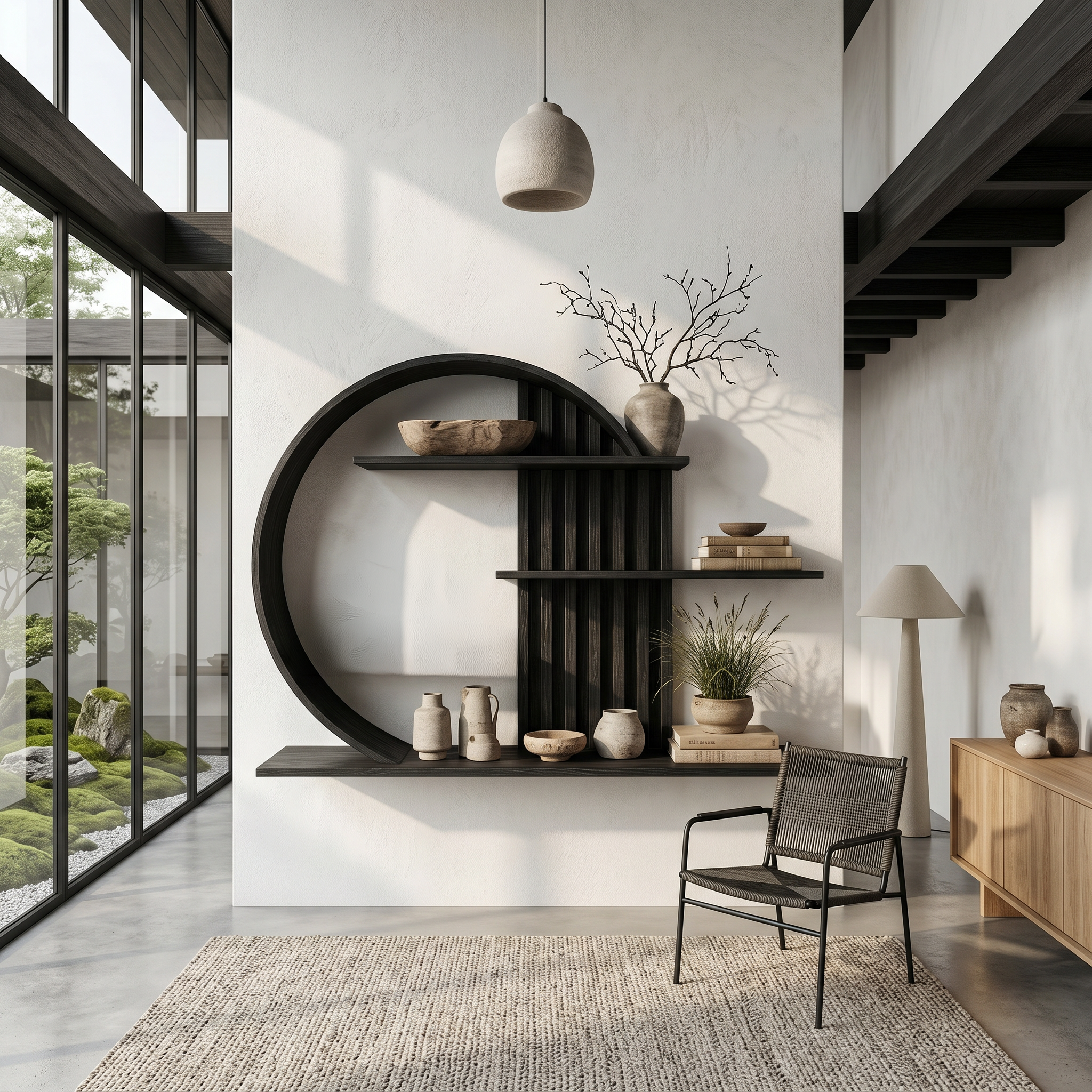 Modern Zen Wall Decor Shelf Living Room And Harmony Room