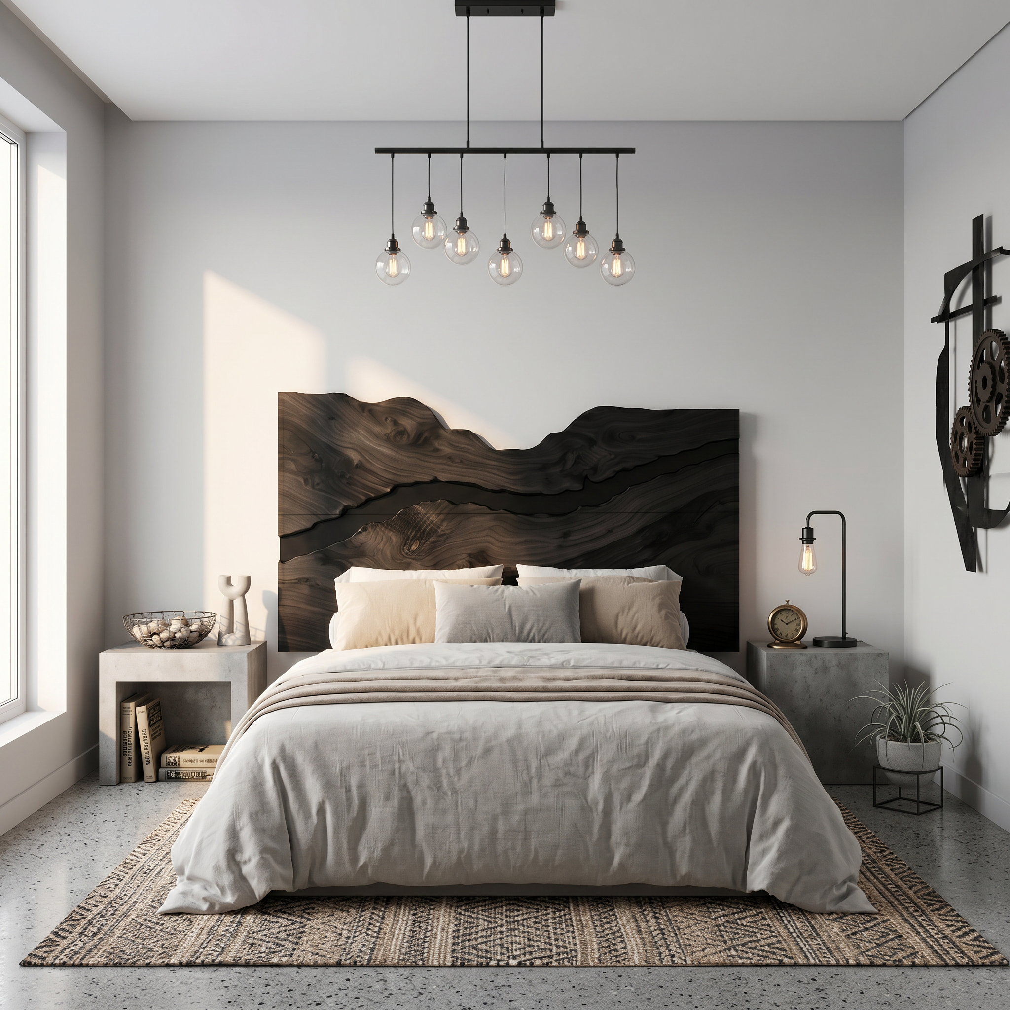 Rustic Headboard Slatted Bed Headboard For Bedroom