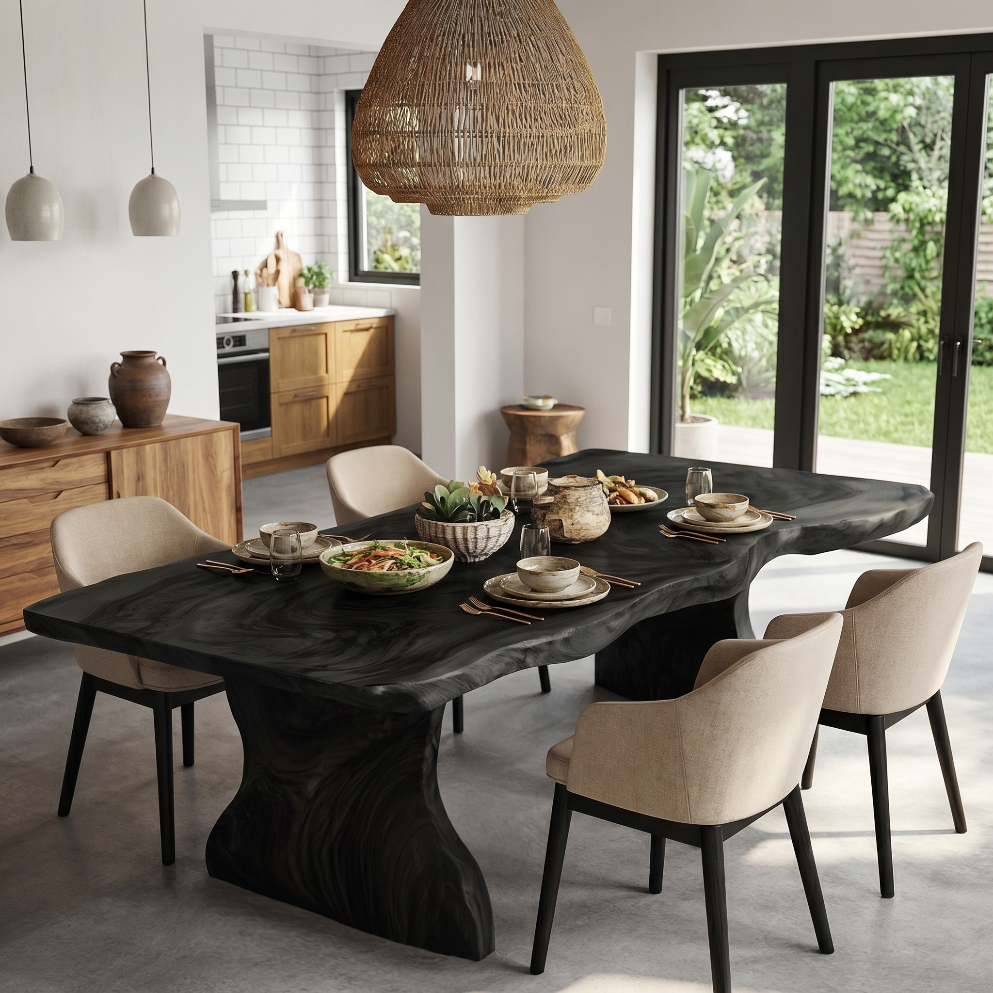 Rustic Dining Table Live Edge Design For Dining Room