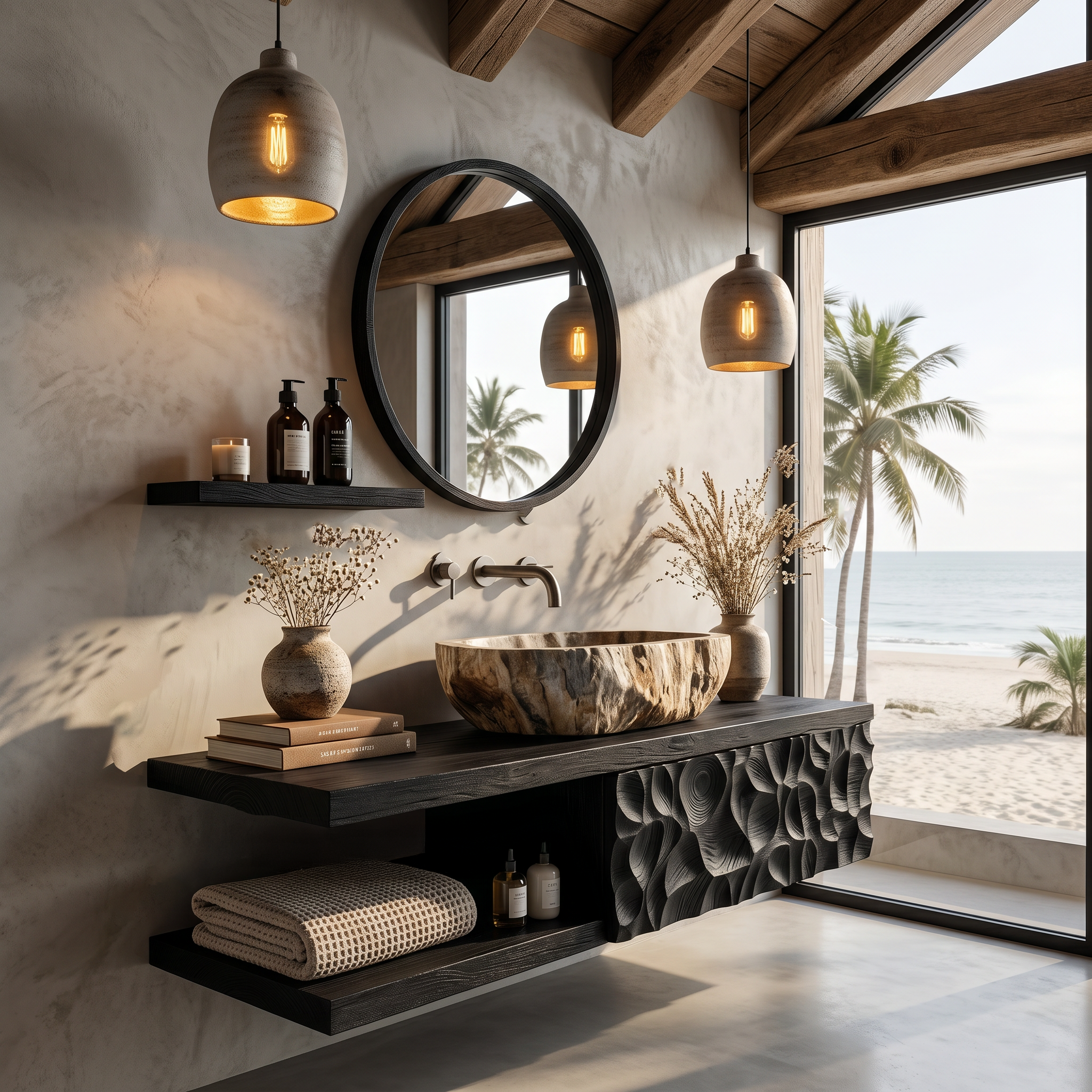 Handcrafted Floating Bathroom Vanity For Bathroom