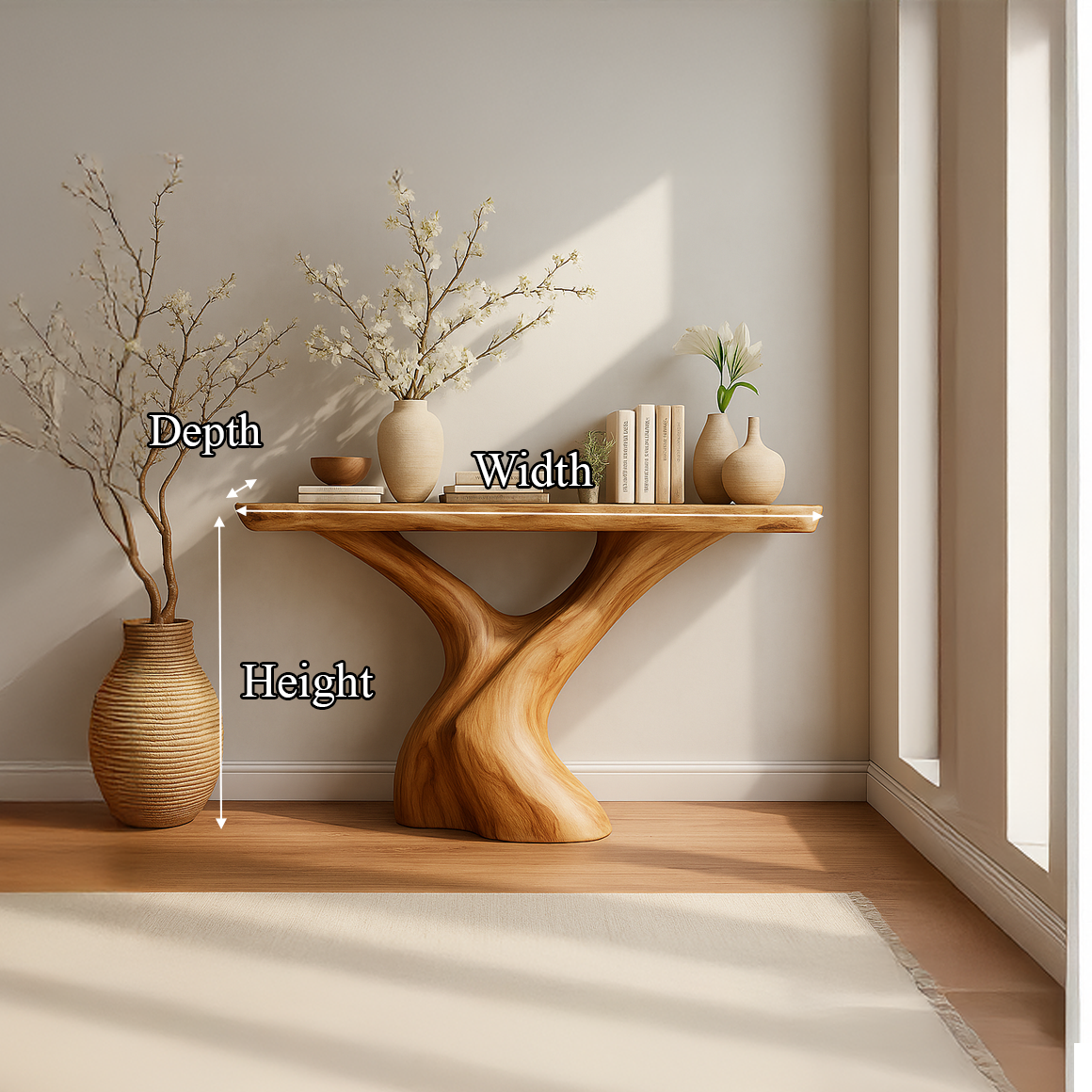 Mid Century Console Table Accent Entryway And Living Room
