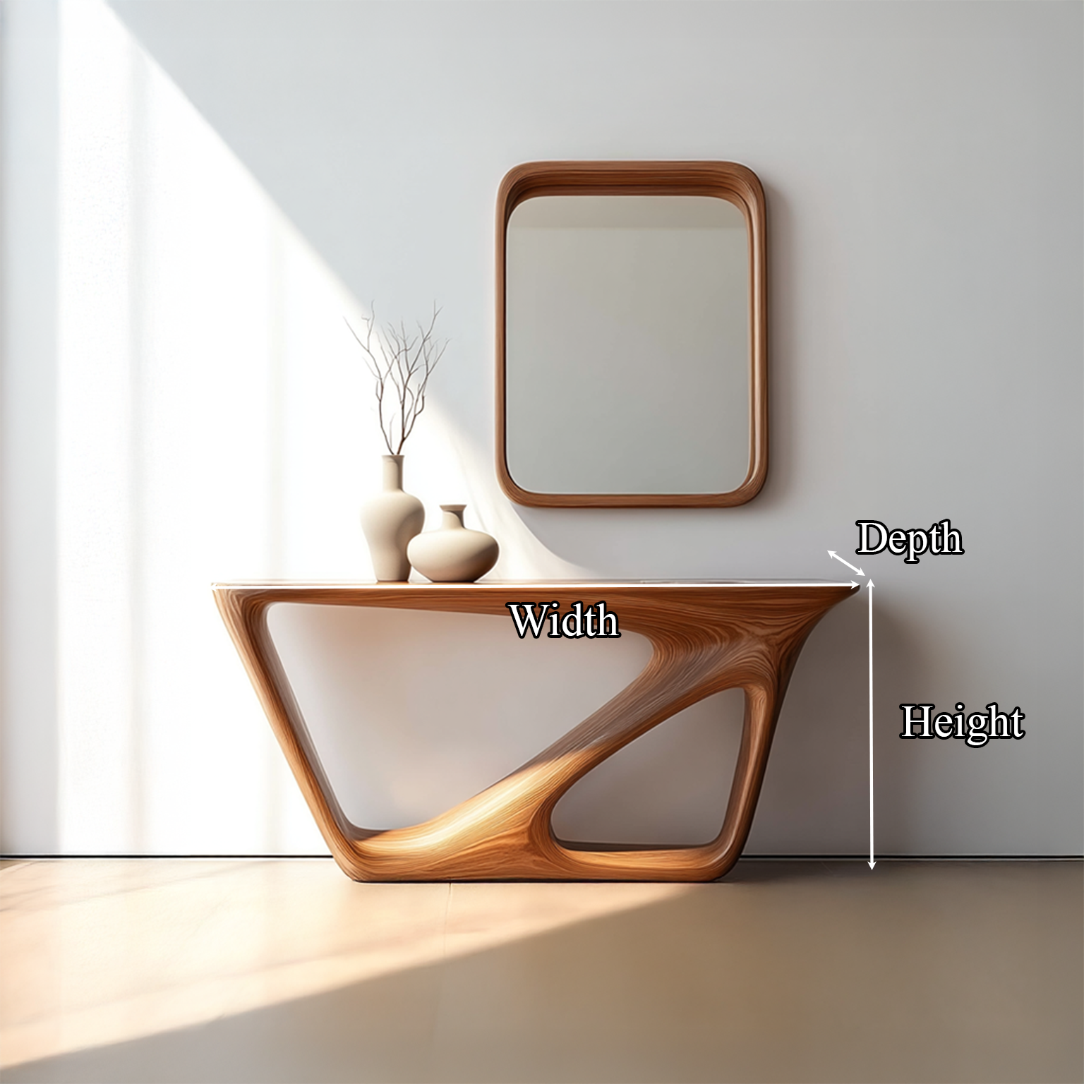 Mid Century Console Table Living Room Or Entryway