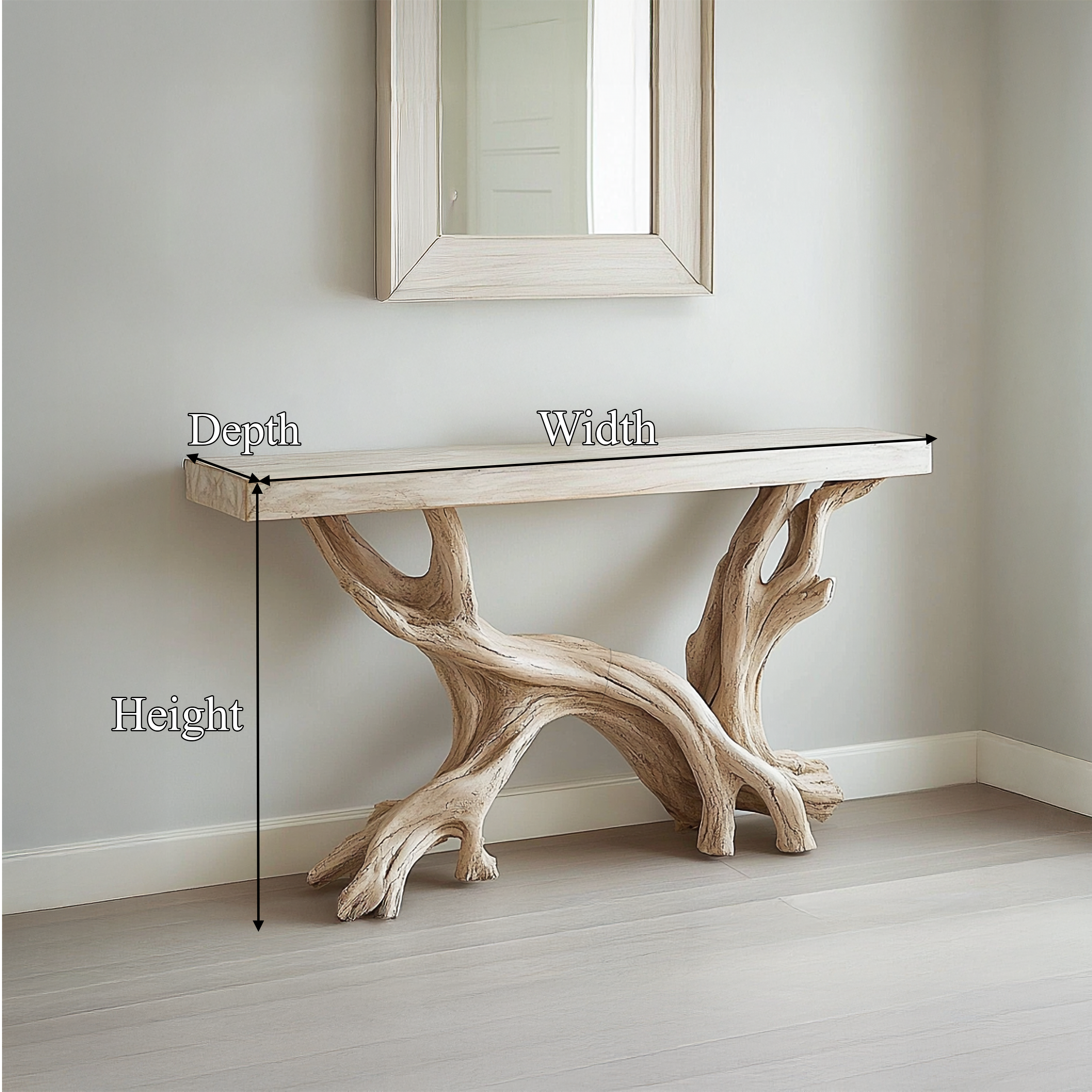 Rustic Coastal Console Table Living Room And Hallway
