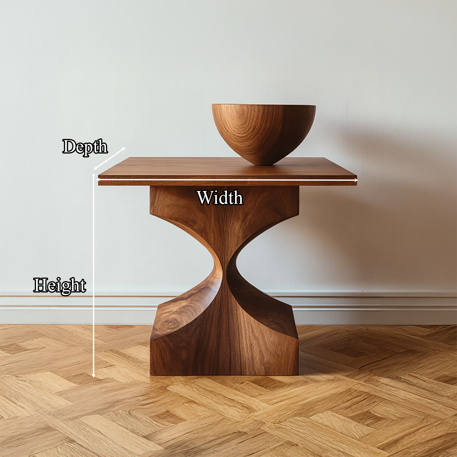 Mid Century End Table Living Room