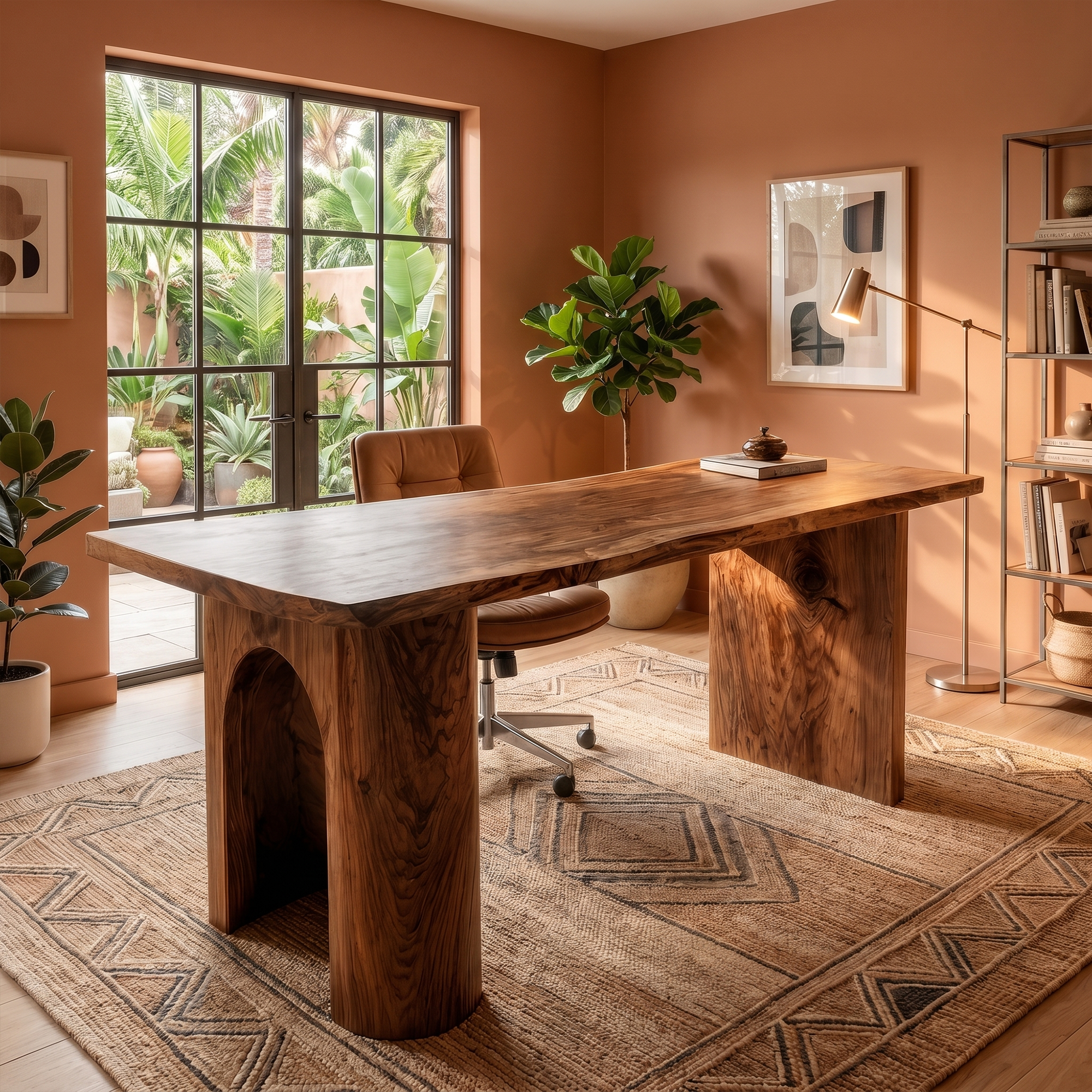 Handcrafted Executive Desk For Home Office And Professional Workspace
