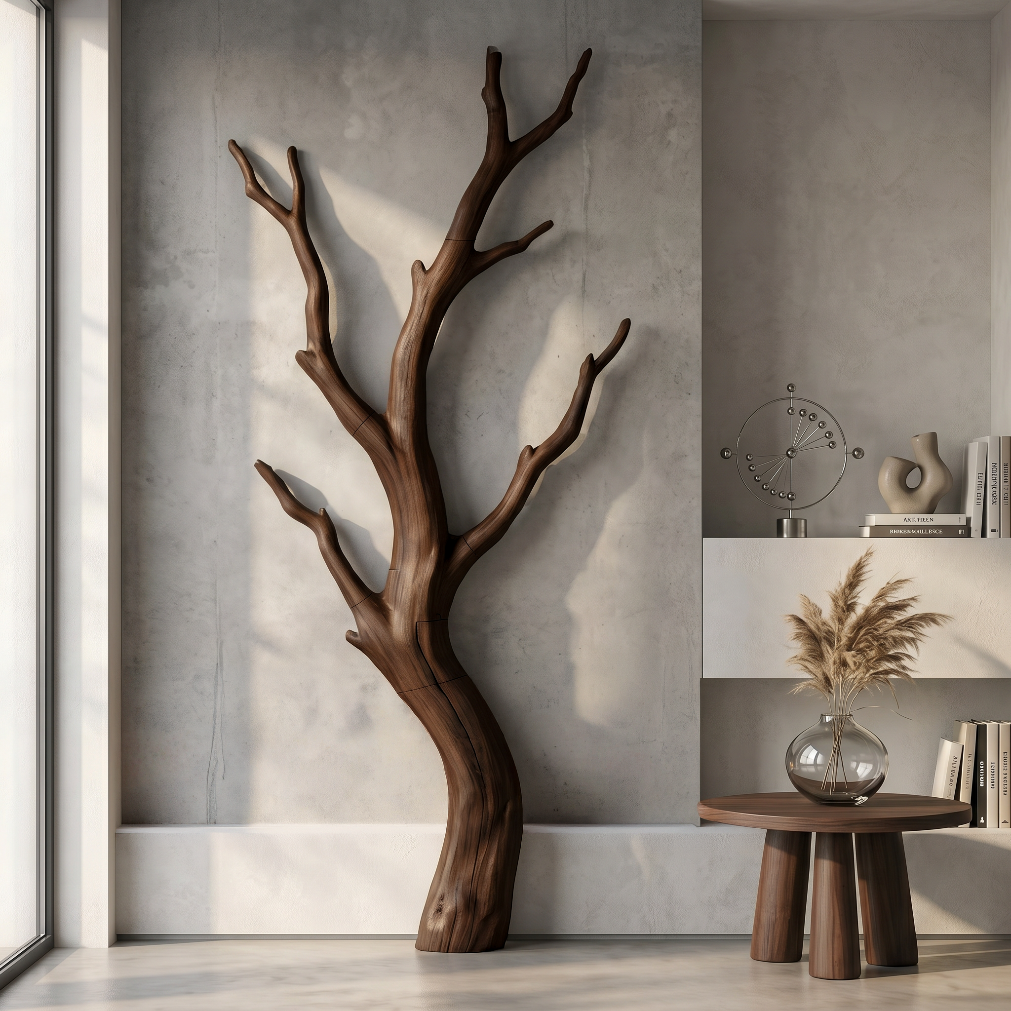 Organic Modern Branch Wall Art For Living Room