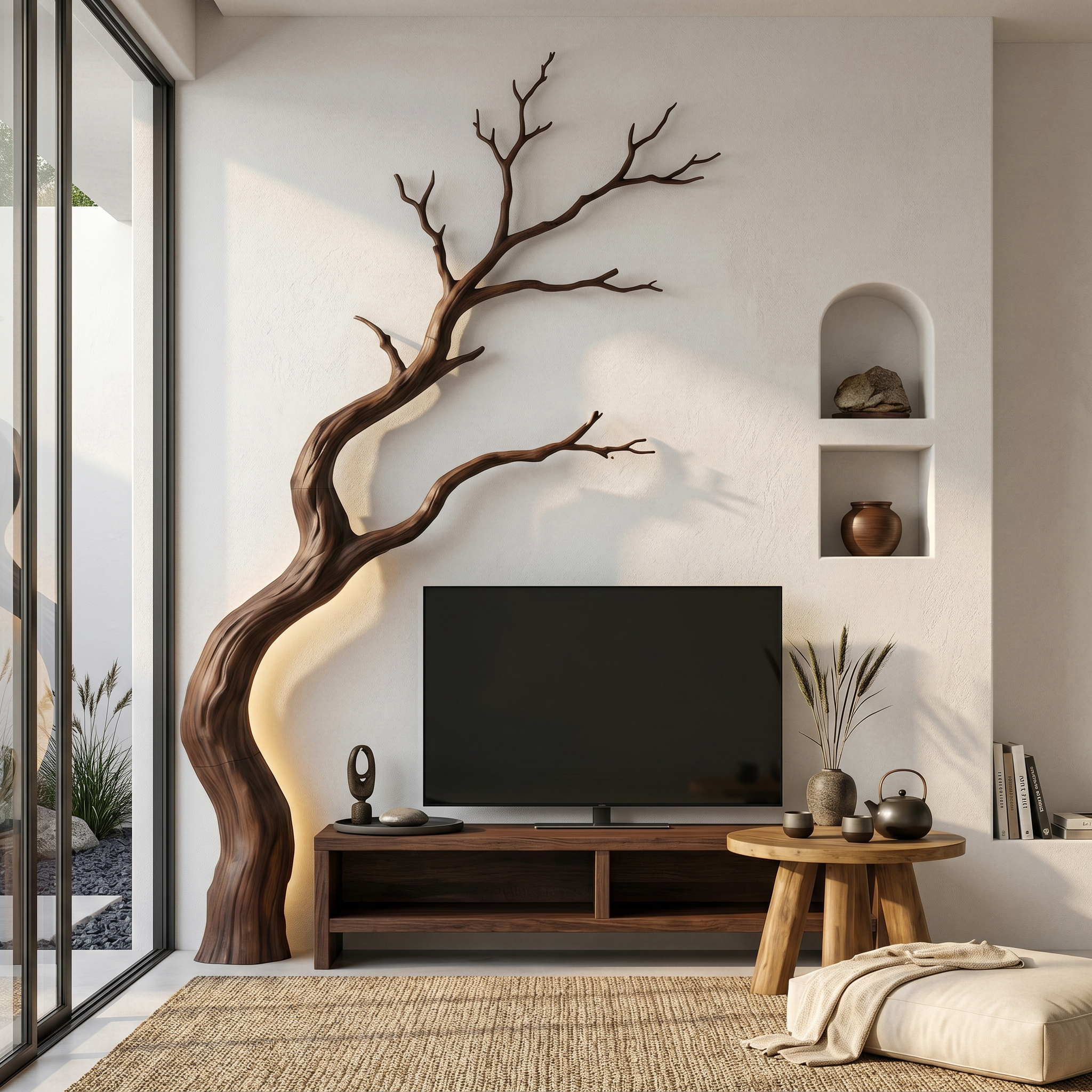 Modern Wall Decor Driftwood Branch Style For Living Room