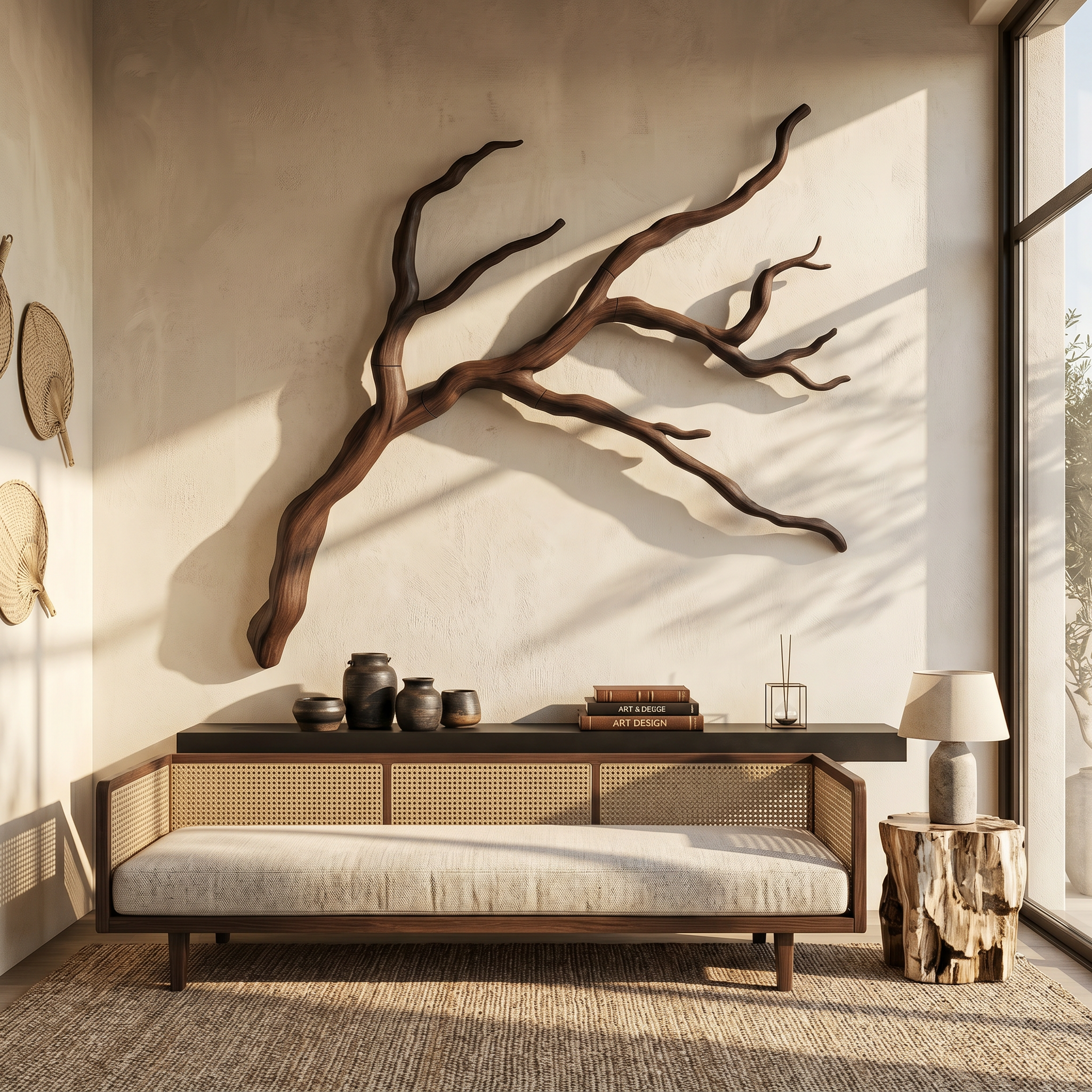 Modern Wall Decor Sculptural Branch Form For Living Room