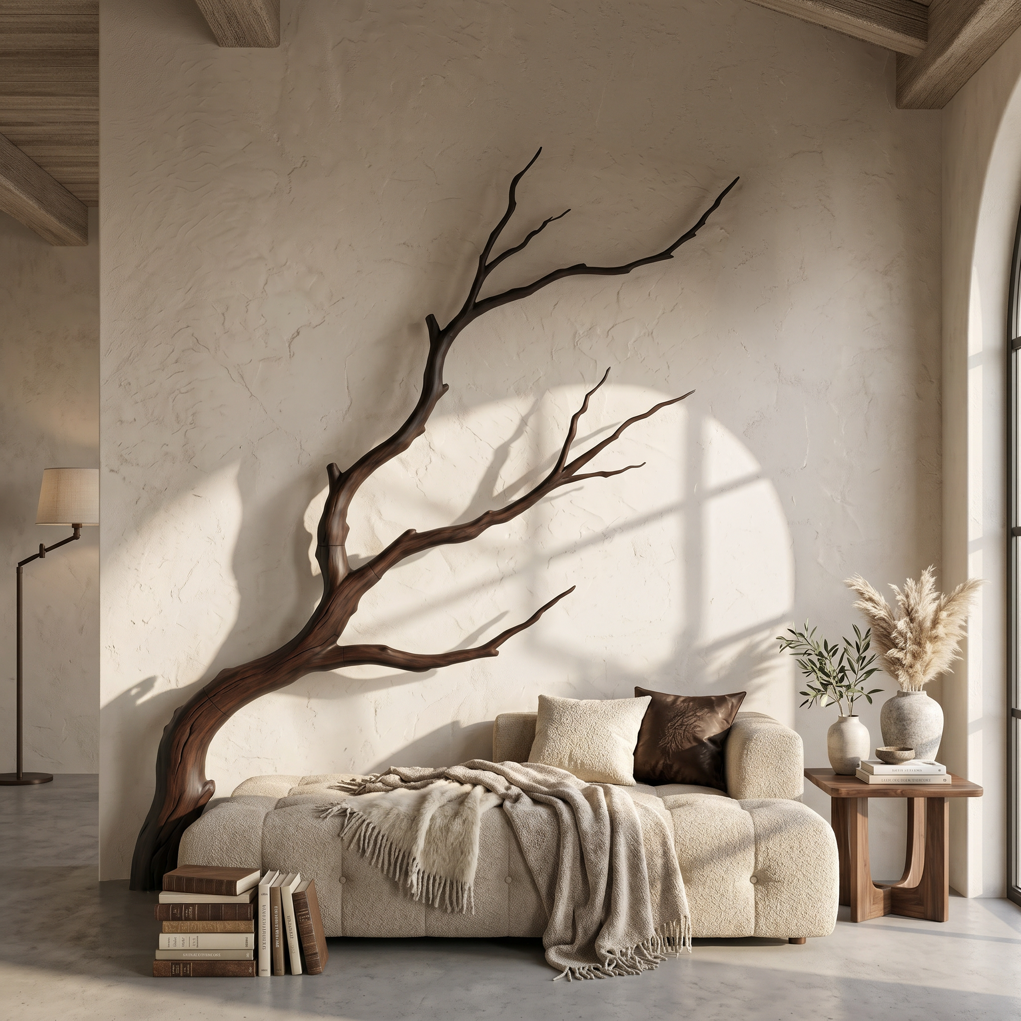 Artisan Wall Decor Handcrafted Tree Branch Sculpture For Living Room