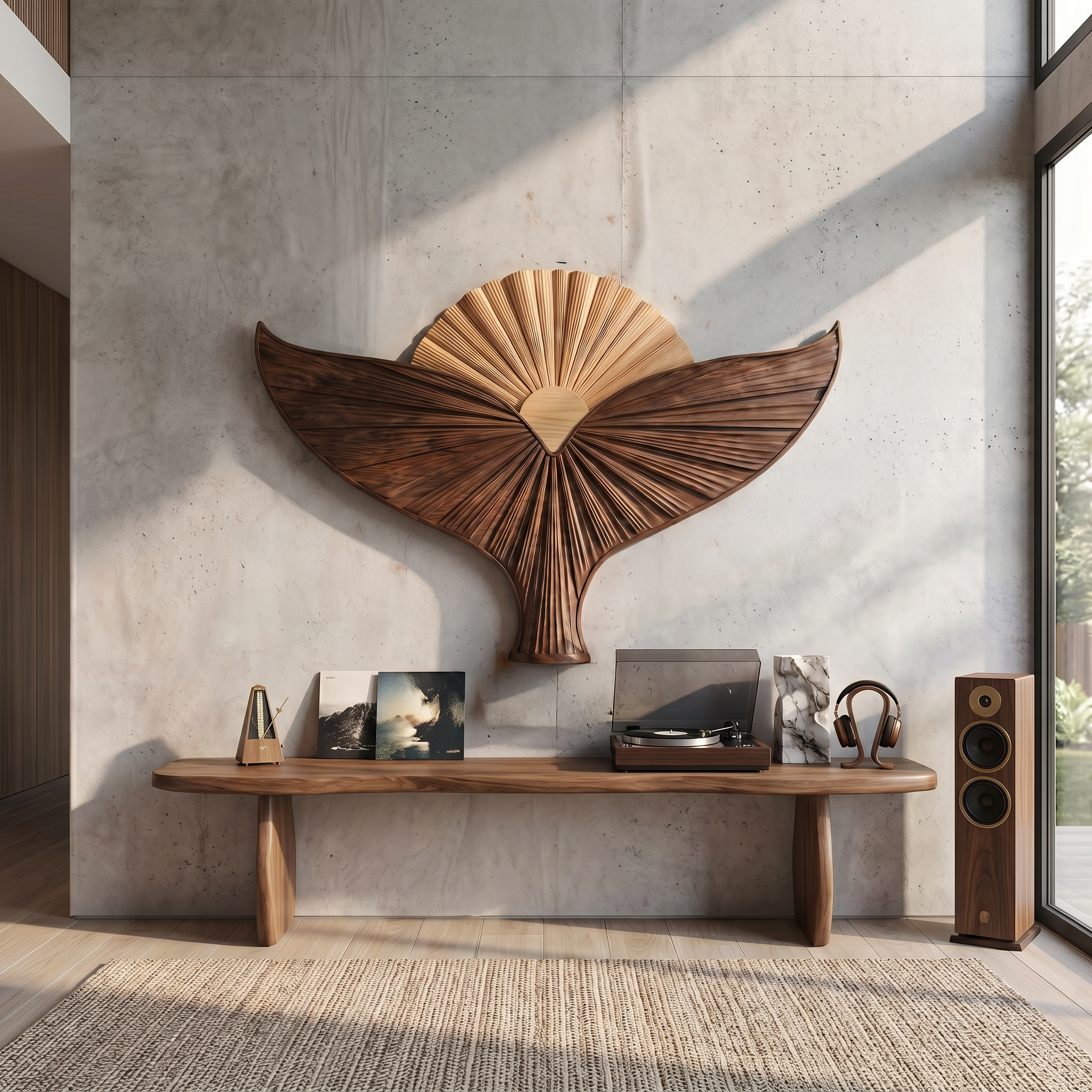 Organic Sculpture Bird Wall For Living Room And Entryway