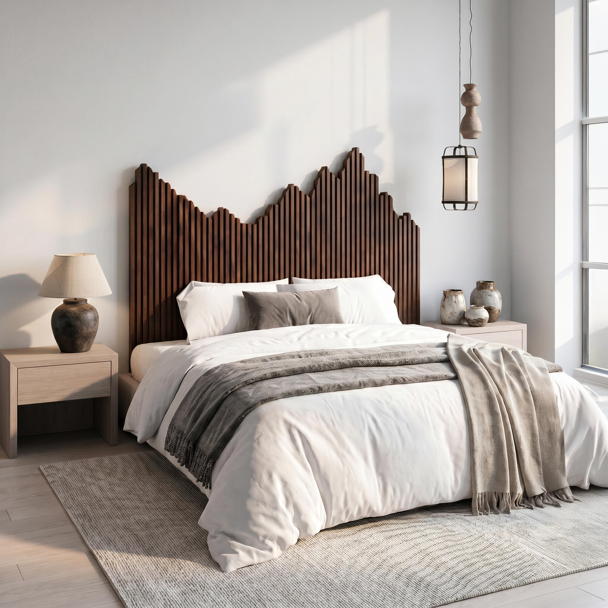 Organic Headboard Wooden Bed Headboard For Bedroom