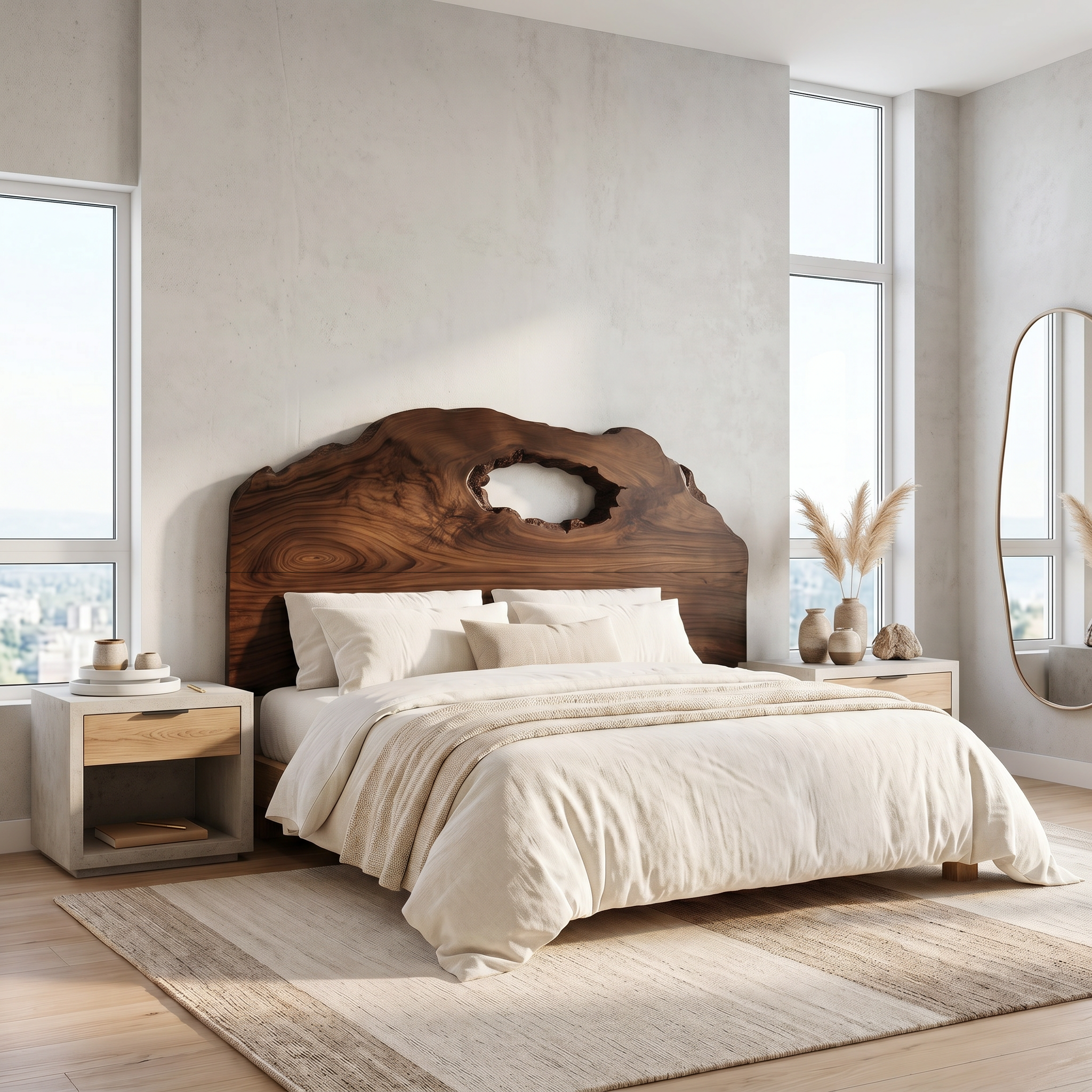 Organic Headboard Wooden Bed Headboard For Bedroom